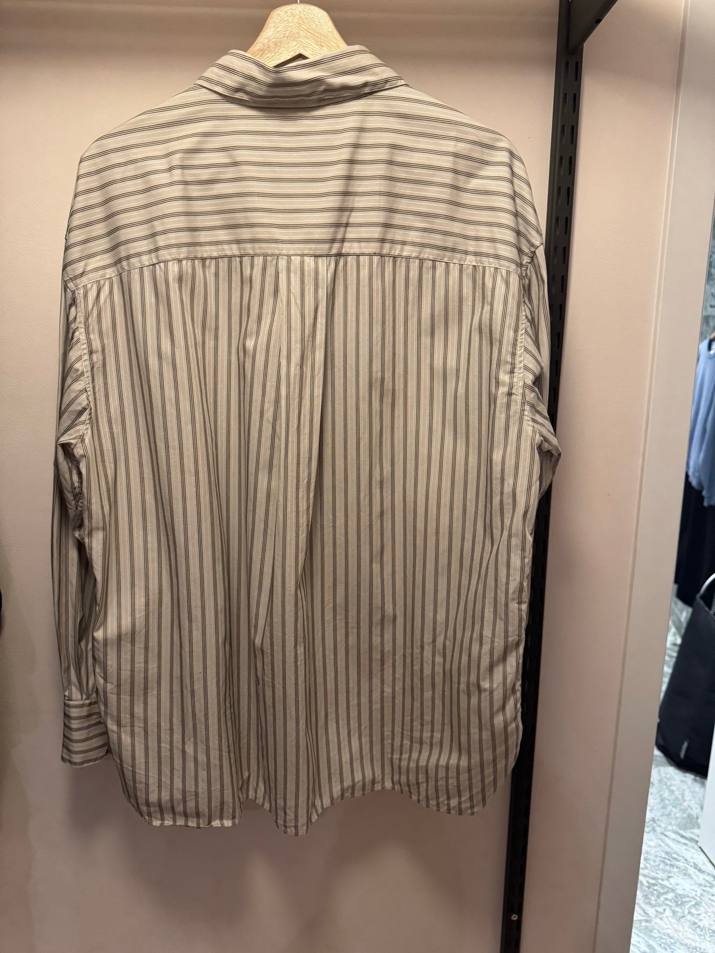 A Day's March Savona Striped Poplin Shirt