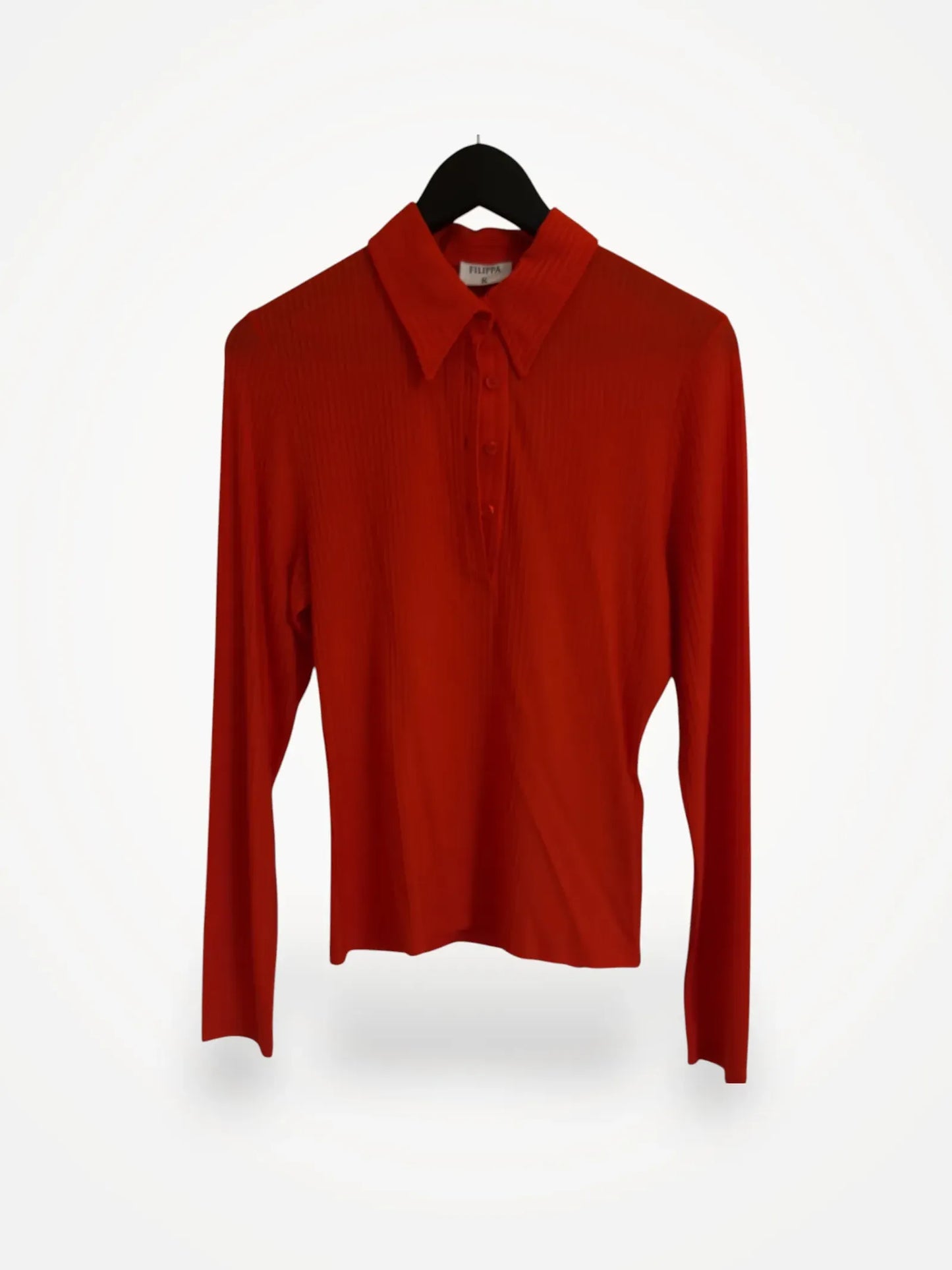 Filippa K Shiny Rib Button Polo Shirt