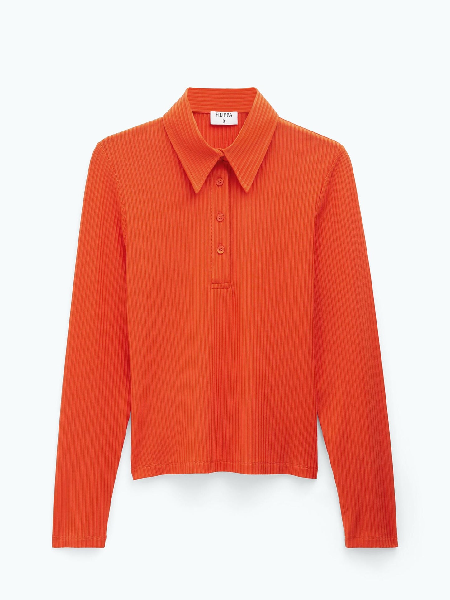 Filippa K Shiny Rib Button Polo Shirt