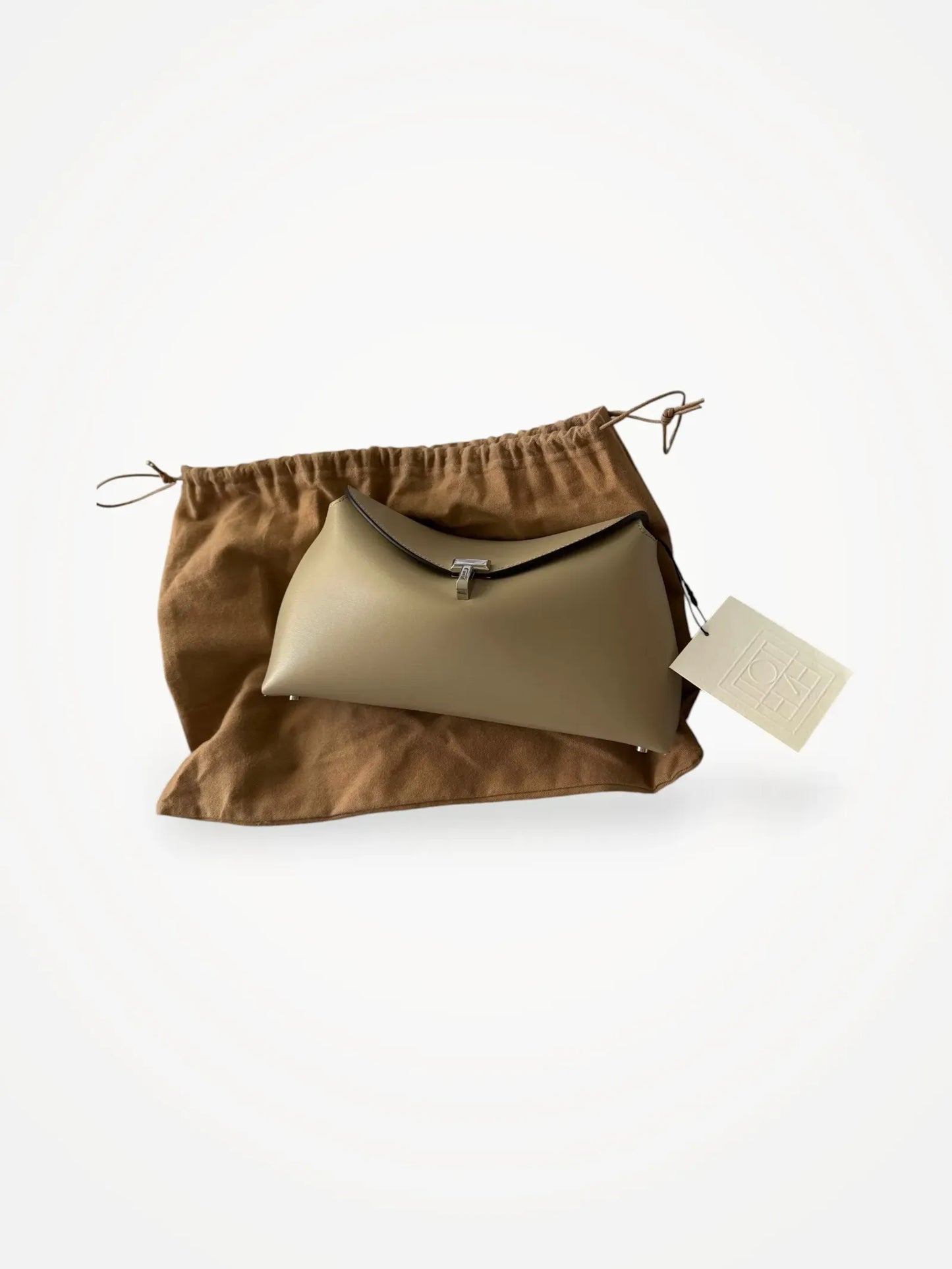 Toteme T Lock Leather Fawn Shoulder bag