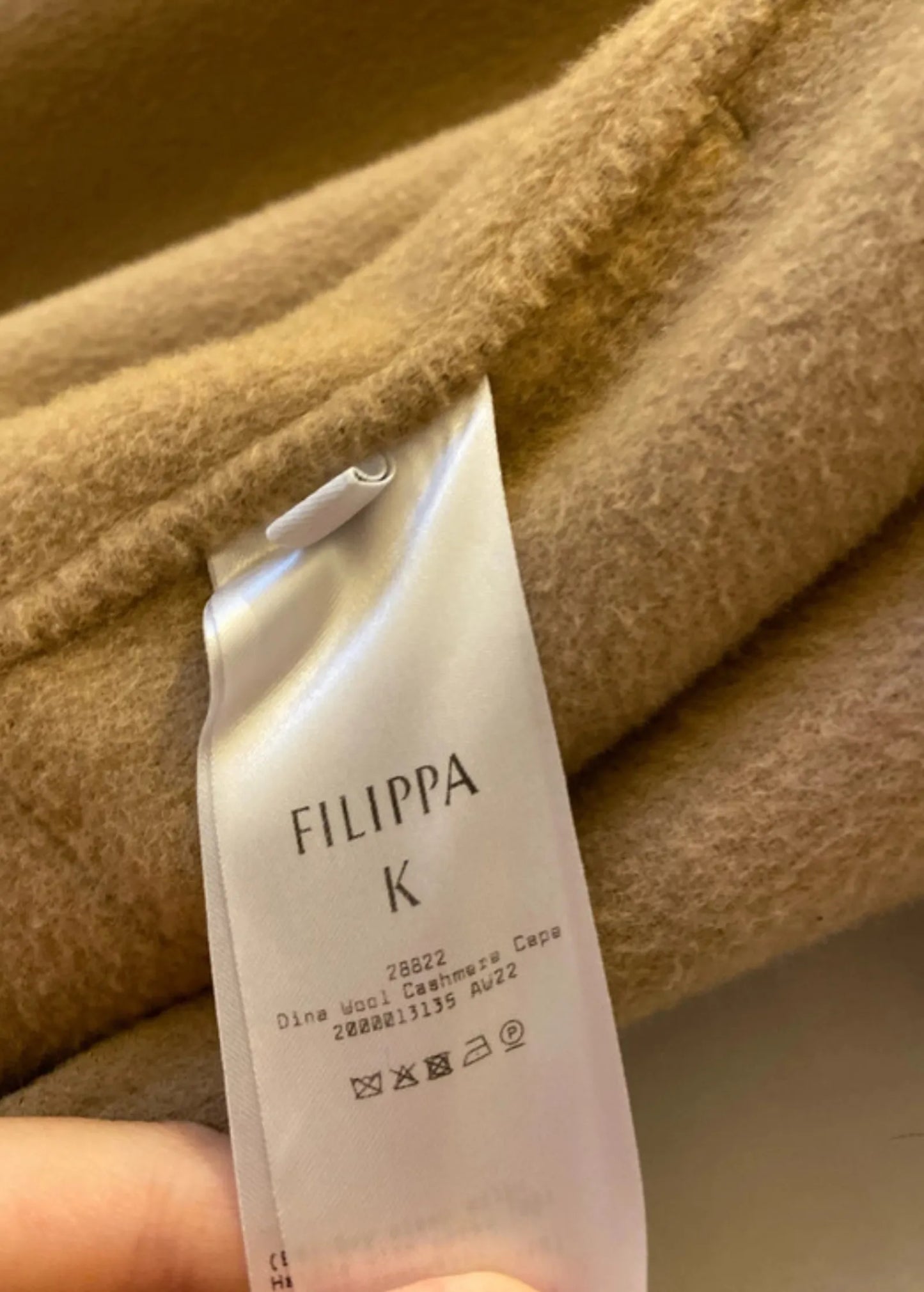 Filippa K Dina Wool Cashmere Cape Coat