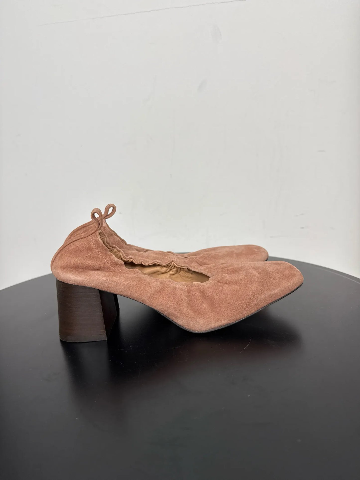 Flattered Ellie Pink Suede Heels