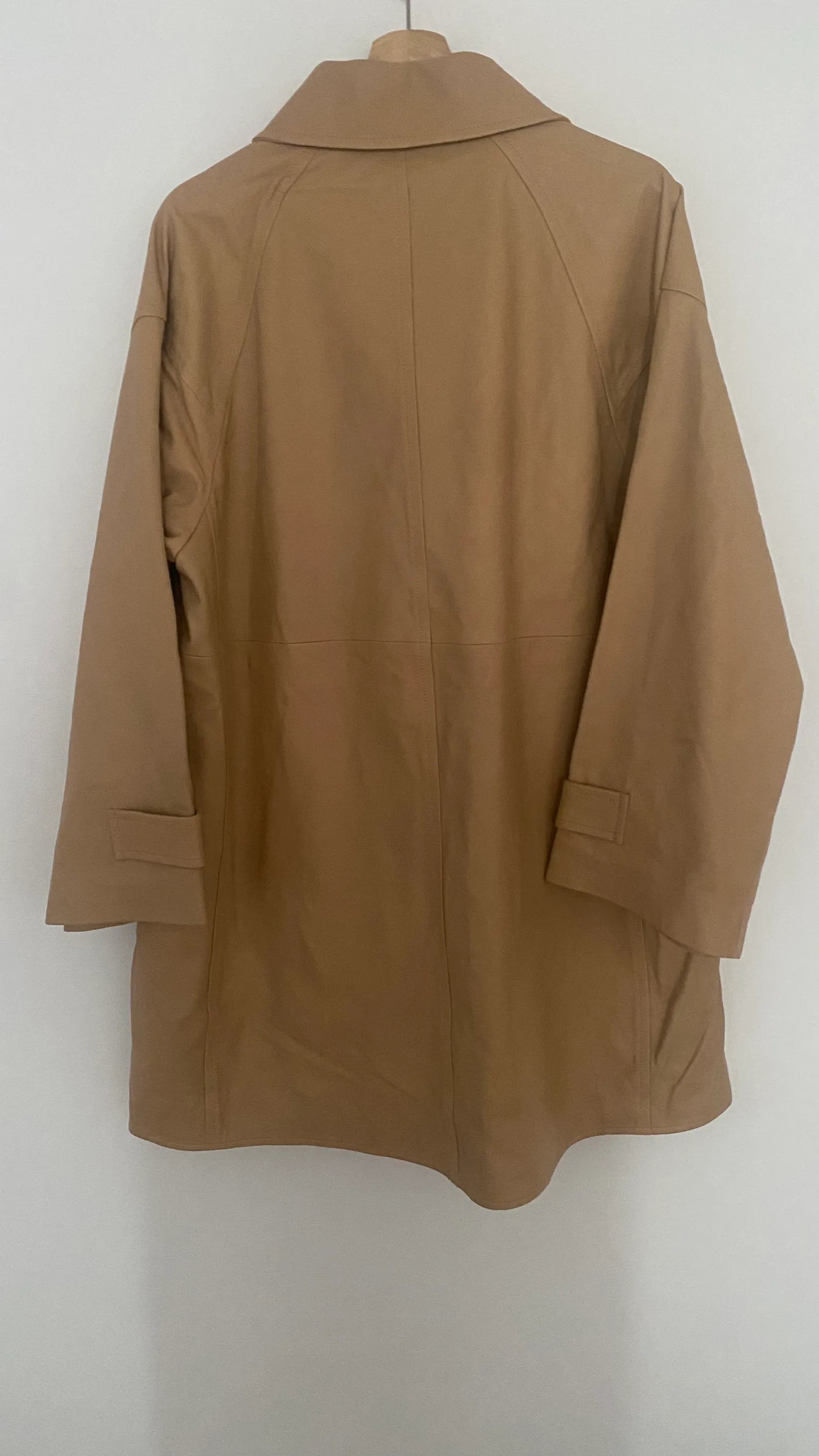 Arket Short Leather Trenchcoat Coat