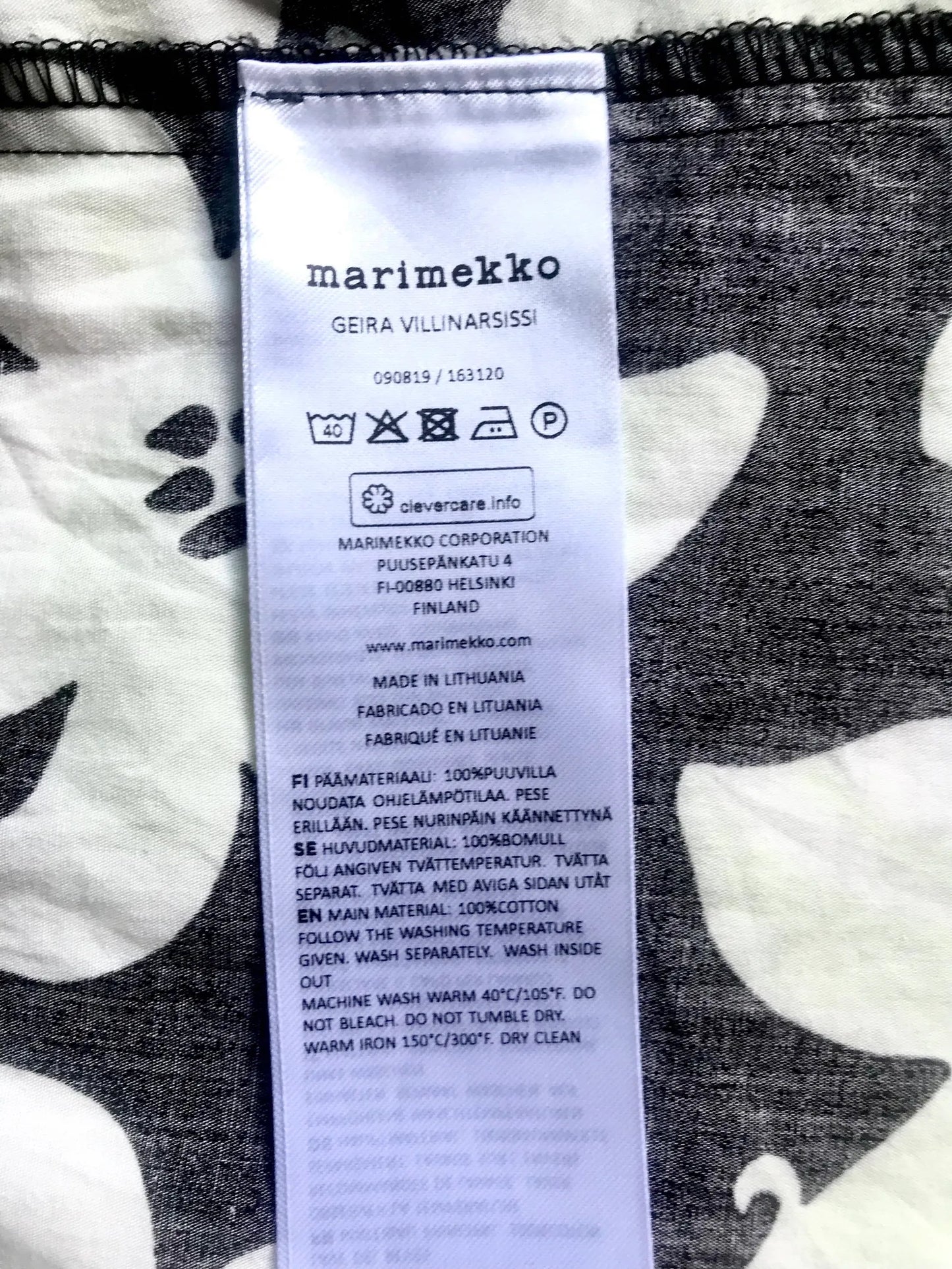 Marimekko Geira Villinarsissi Dress
