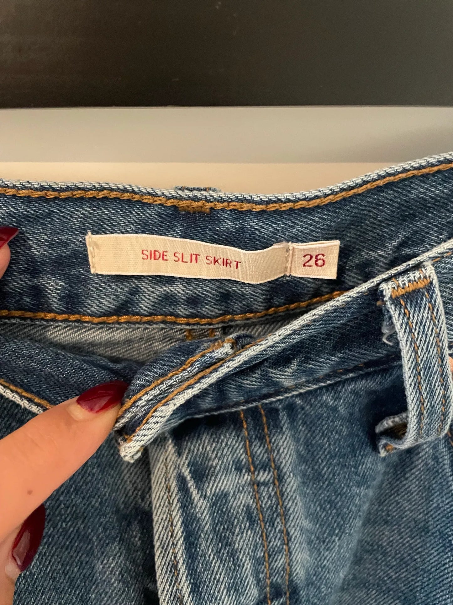 Levi's Side Slit Skirt