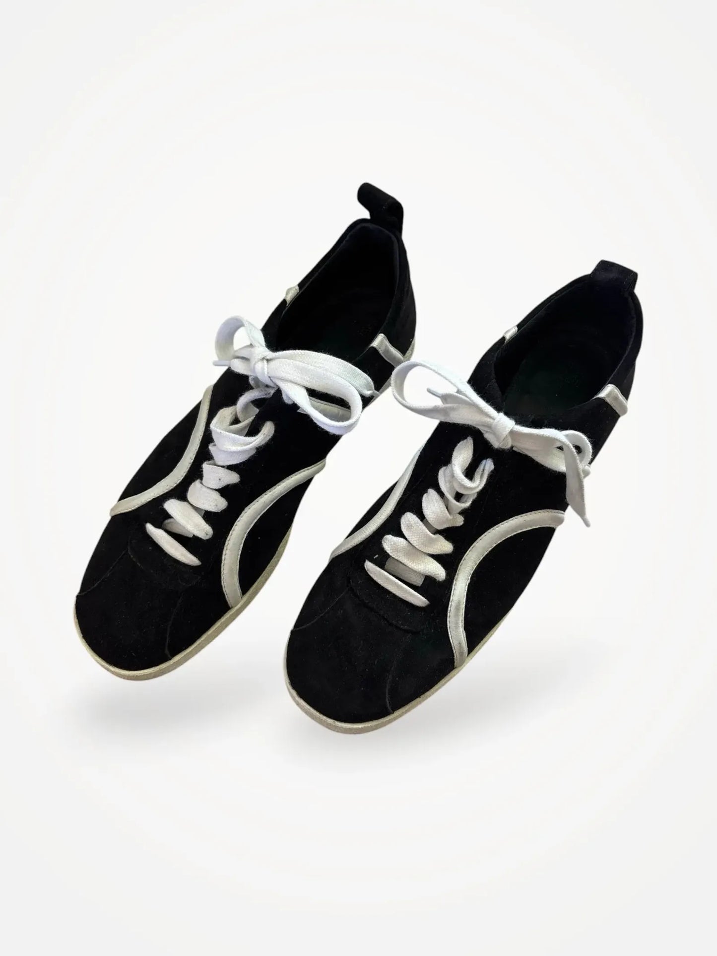 Toteme Trainer Leather Black Sneakers