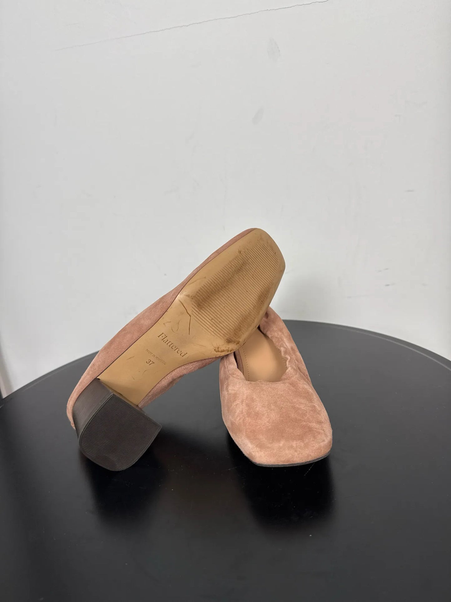Flattered Ellie Pink Suede Heels