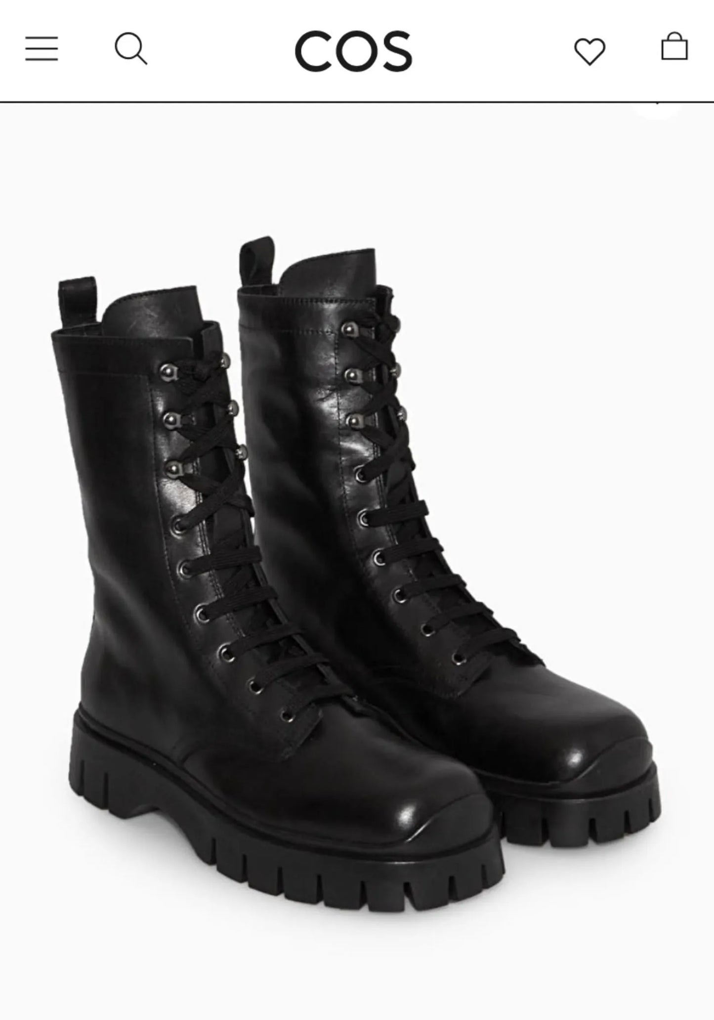 Cos Chunky Lace-up Boots