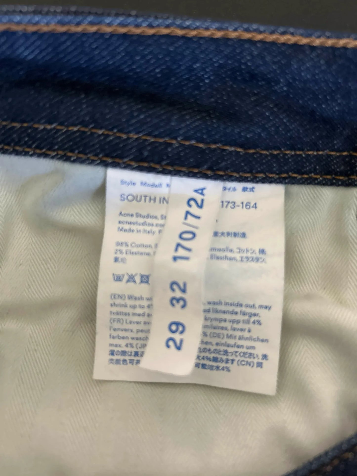 Acne Studios Blå Konst Jeans