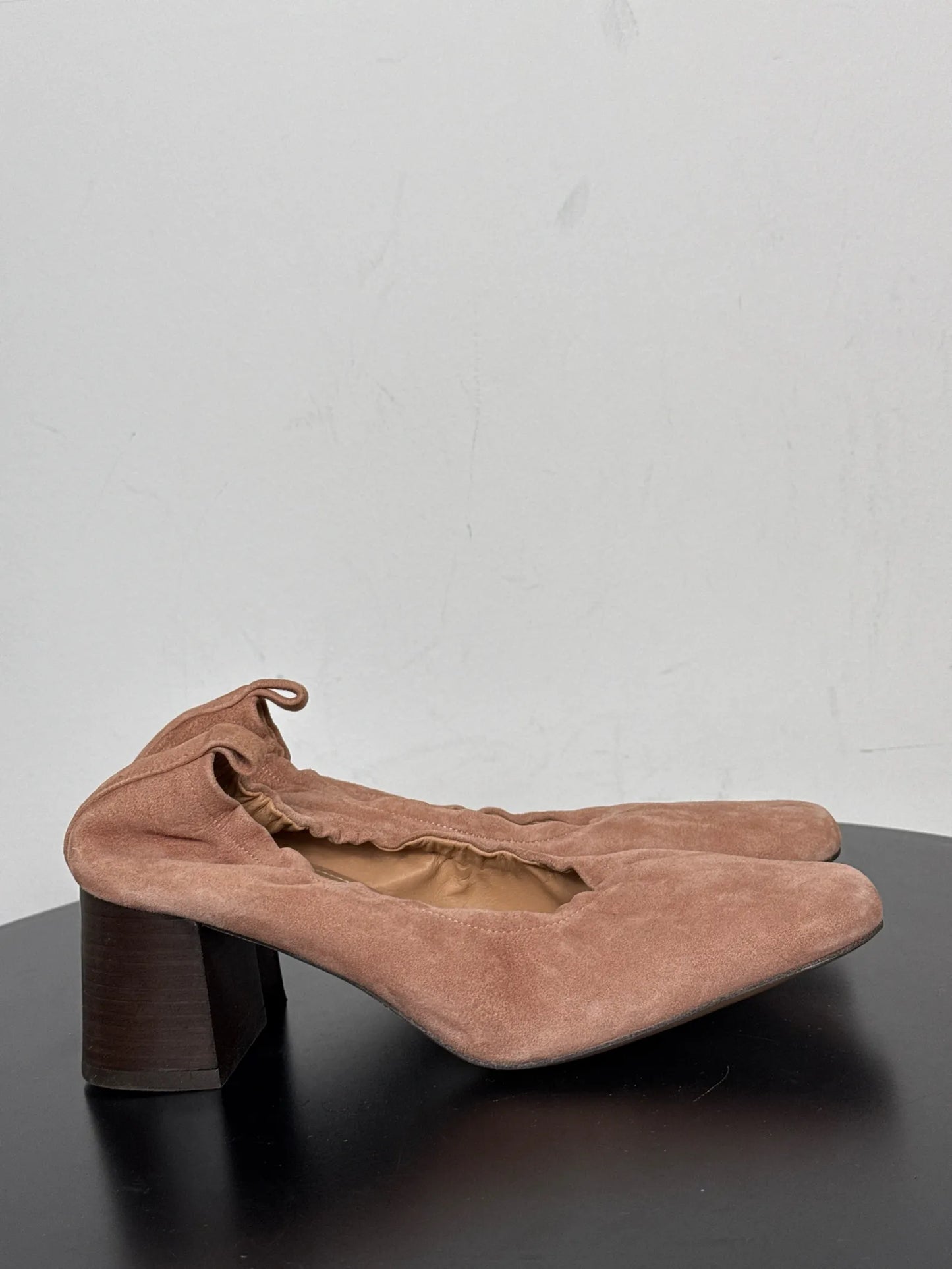Flattered Ellie Pink Suede Heels