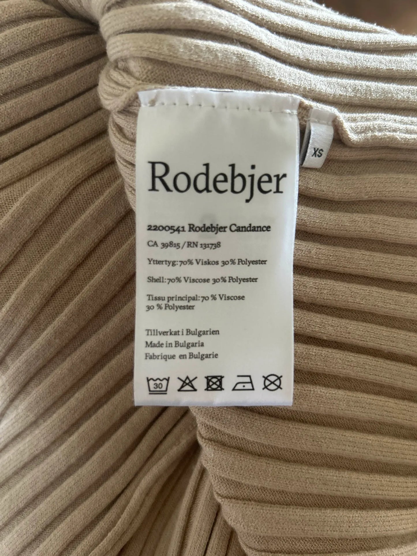 Rodebjer Candance V- Ribbed Stretch-knit Midi Dress