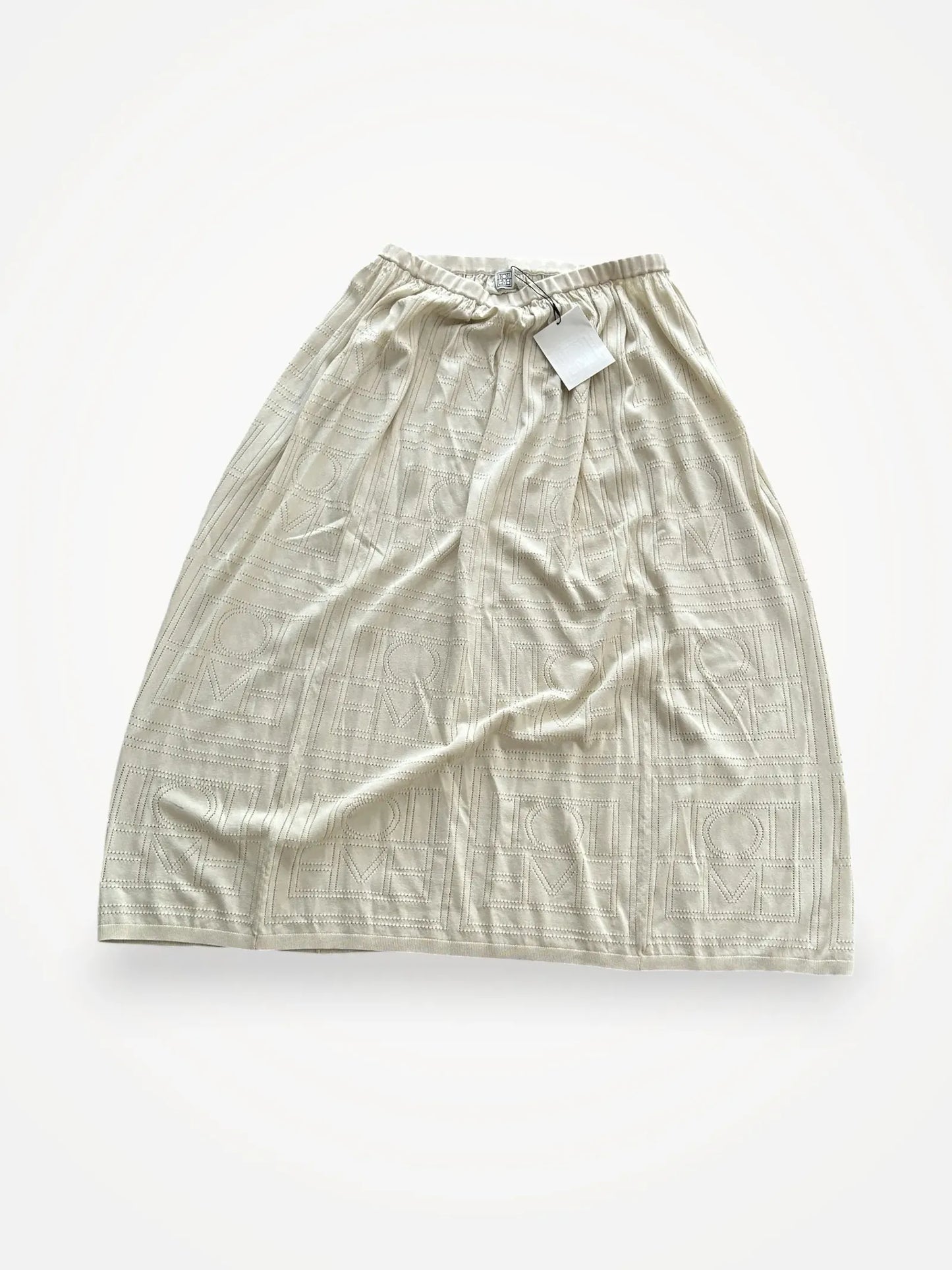 Toteme Monogram Pointelle Skirt