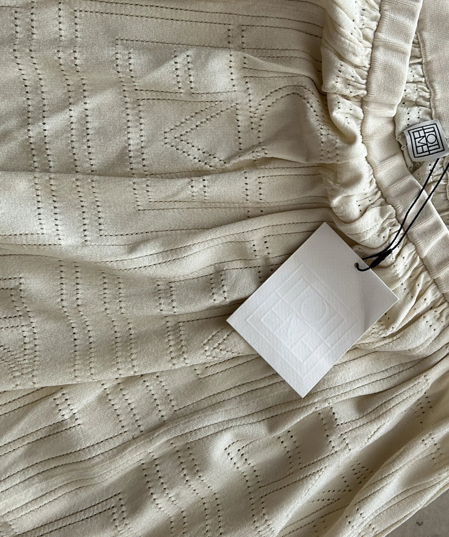 Toteme Monogram Pointelle Skirt