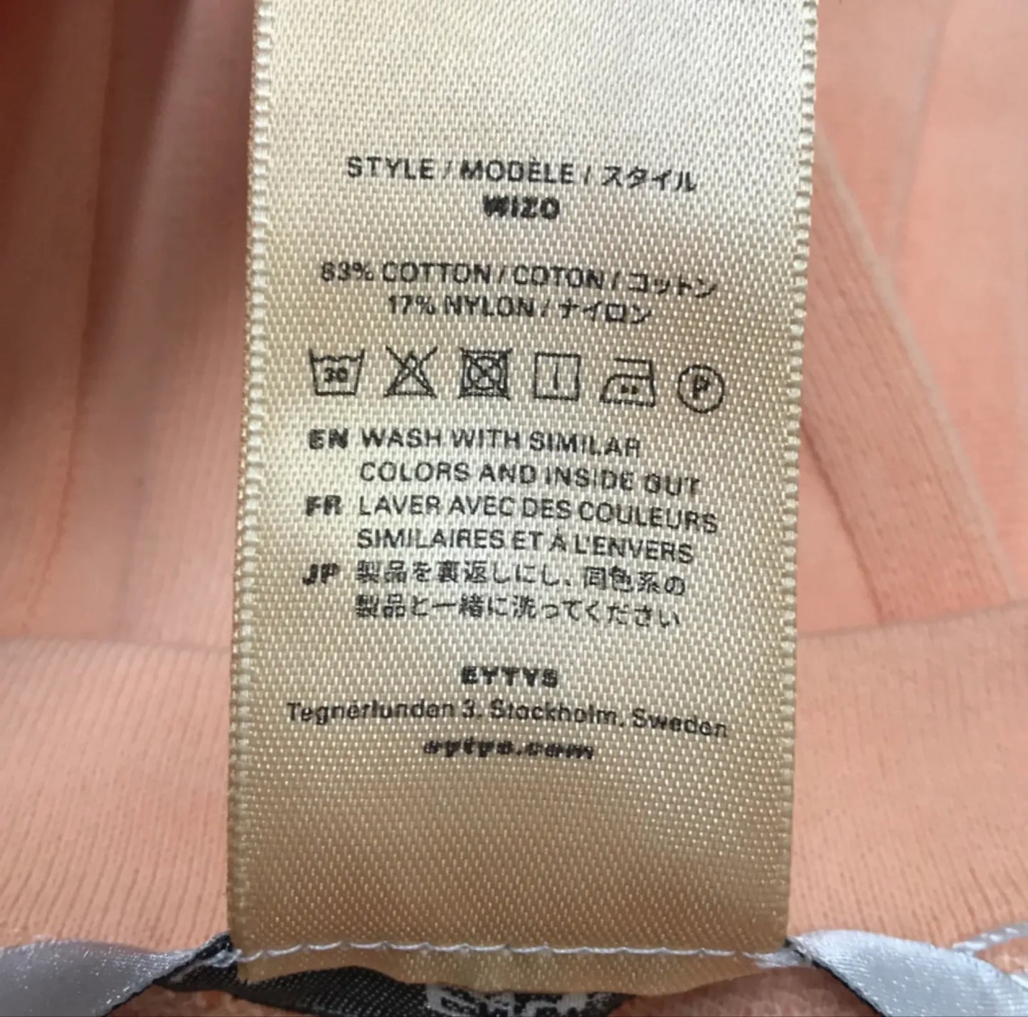 Eytys Wizo Peach Dress