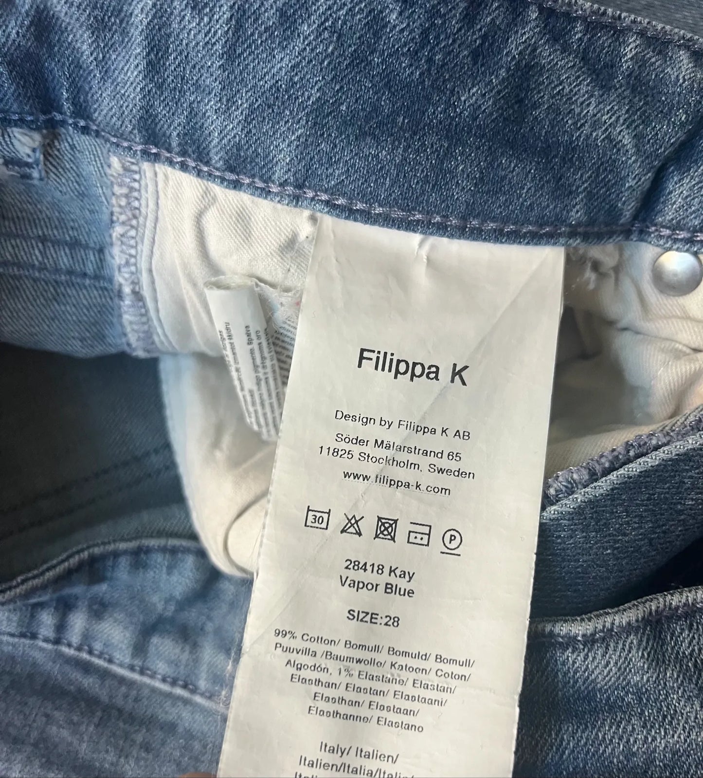 Filippa K Kay Blue Wash Jeans