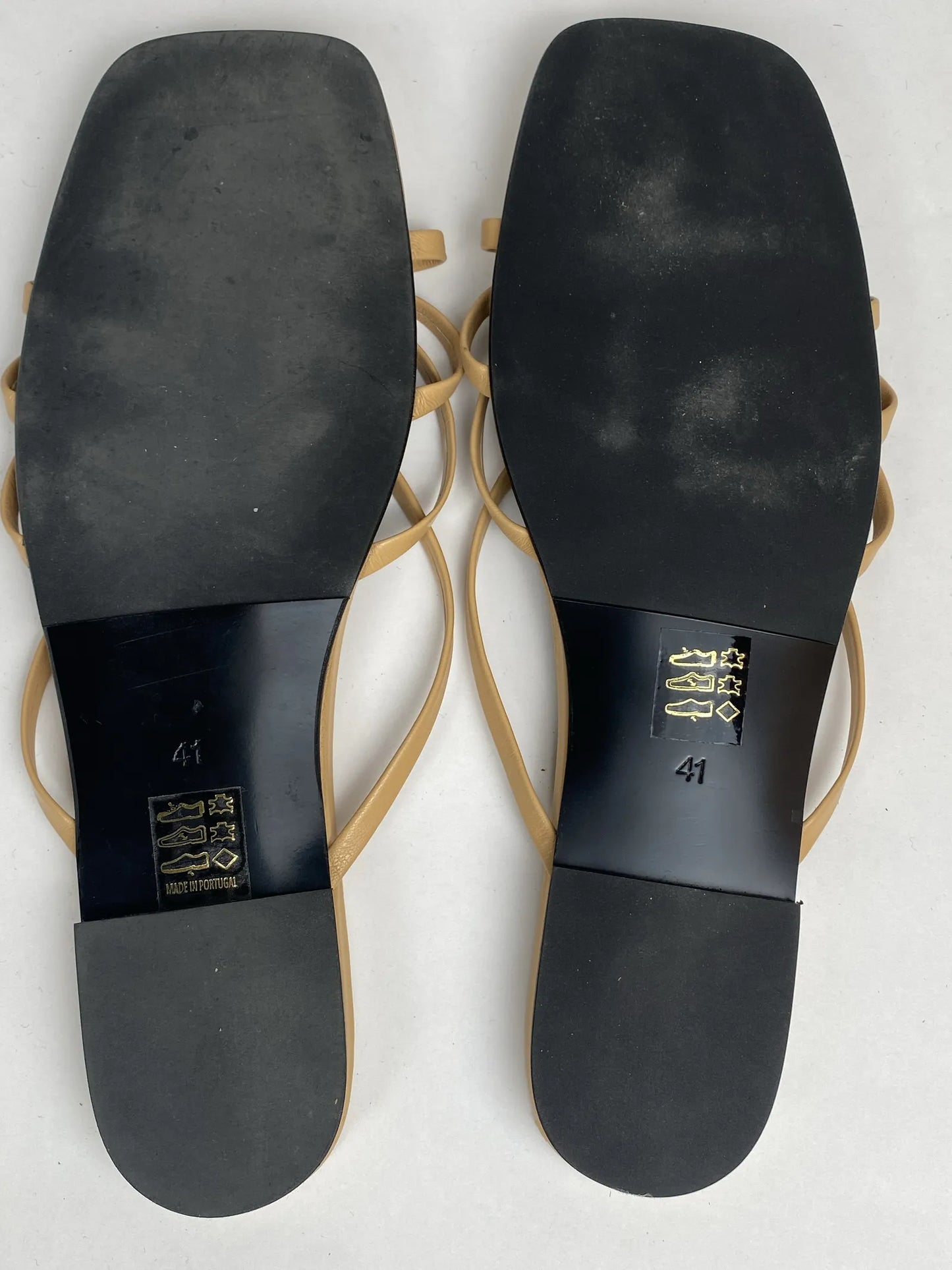 Blankens The Jennie Flat Beige Sandals