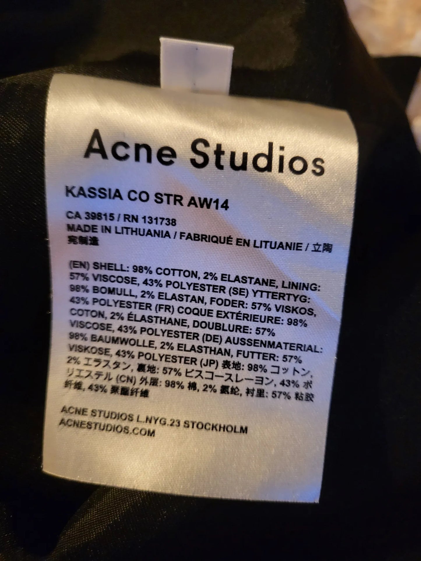 Acne Studios Rock