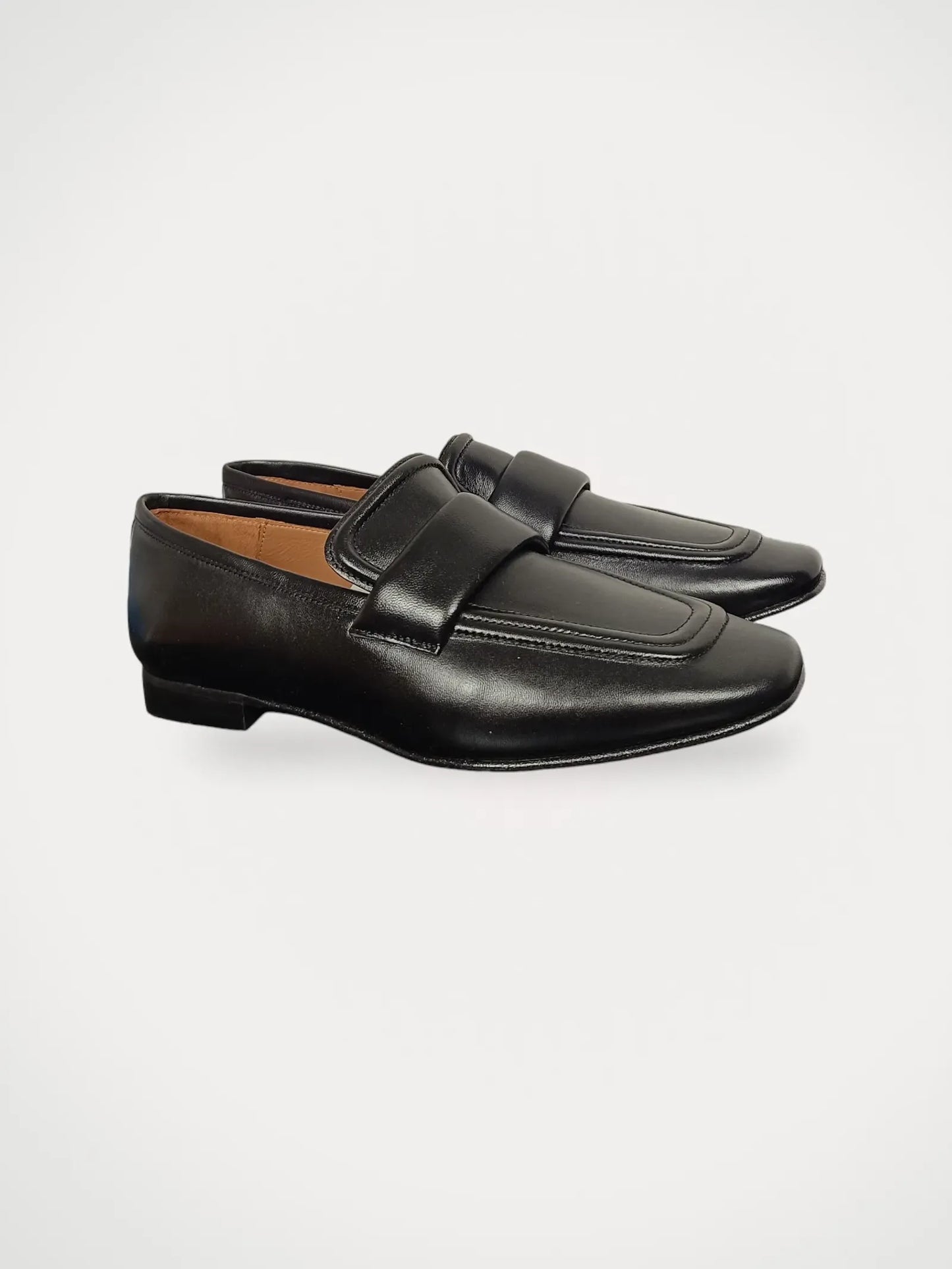 Flattered Vivienne Black Leather Loafers