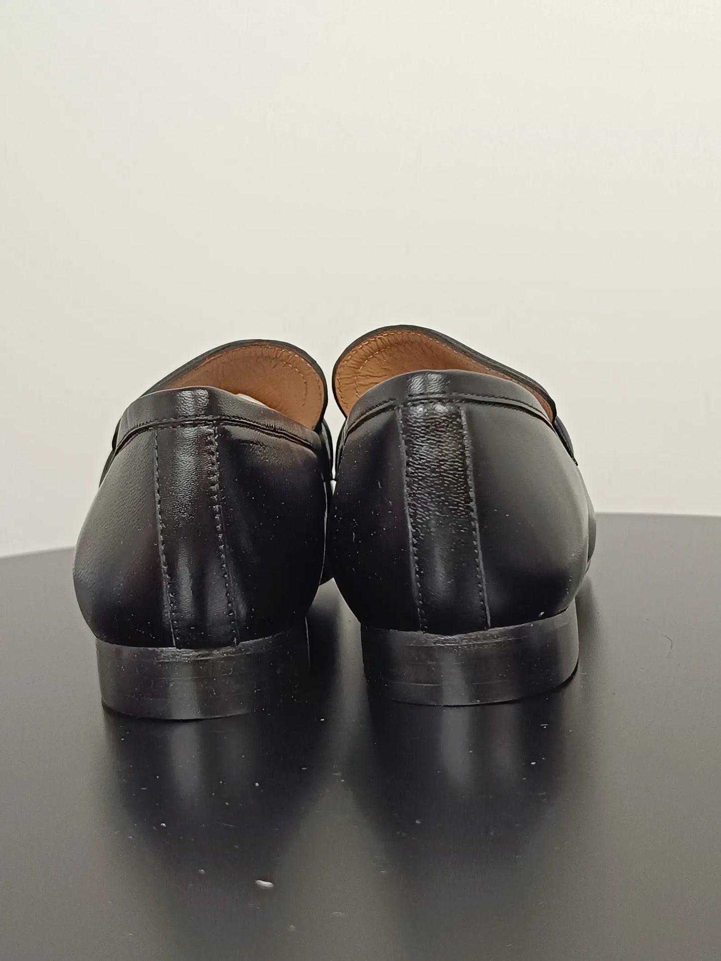 Flattered Vivienne Black Leather Loafers