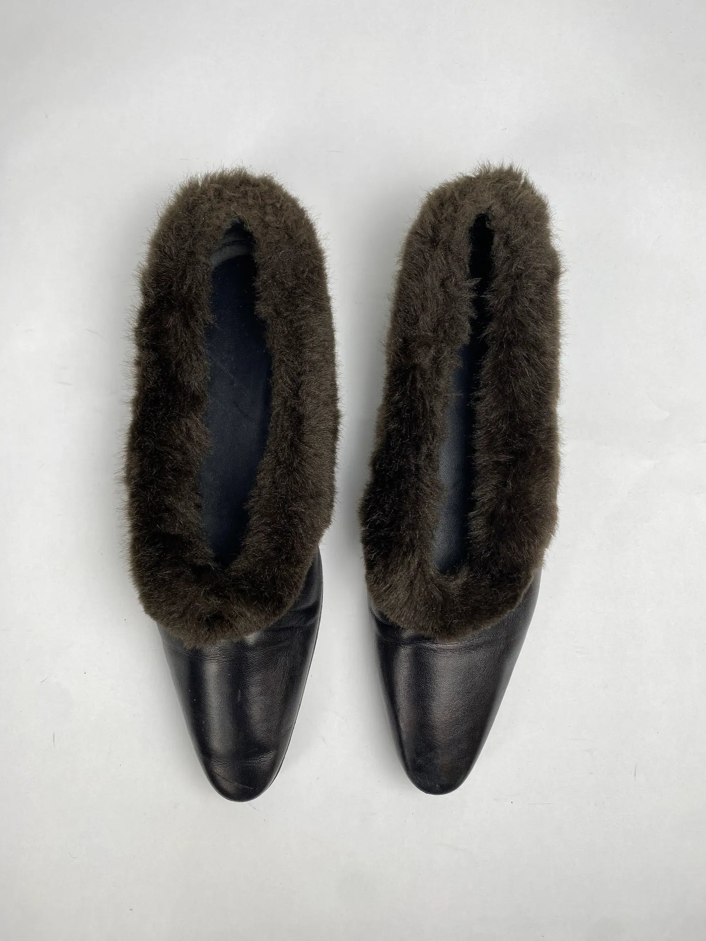 Toteme The Faux Fur Trim Ballerina Ballet flats