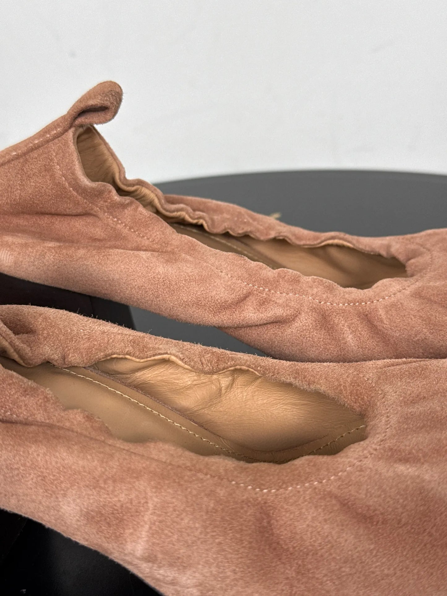 Flattered Ellie Pink Suede Heels