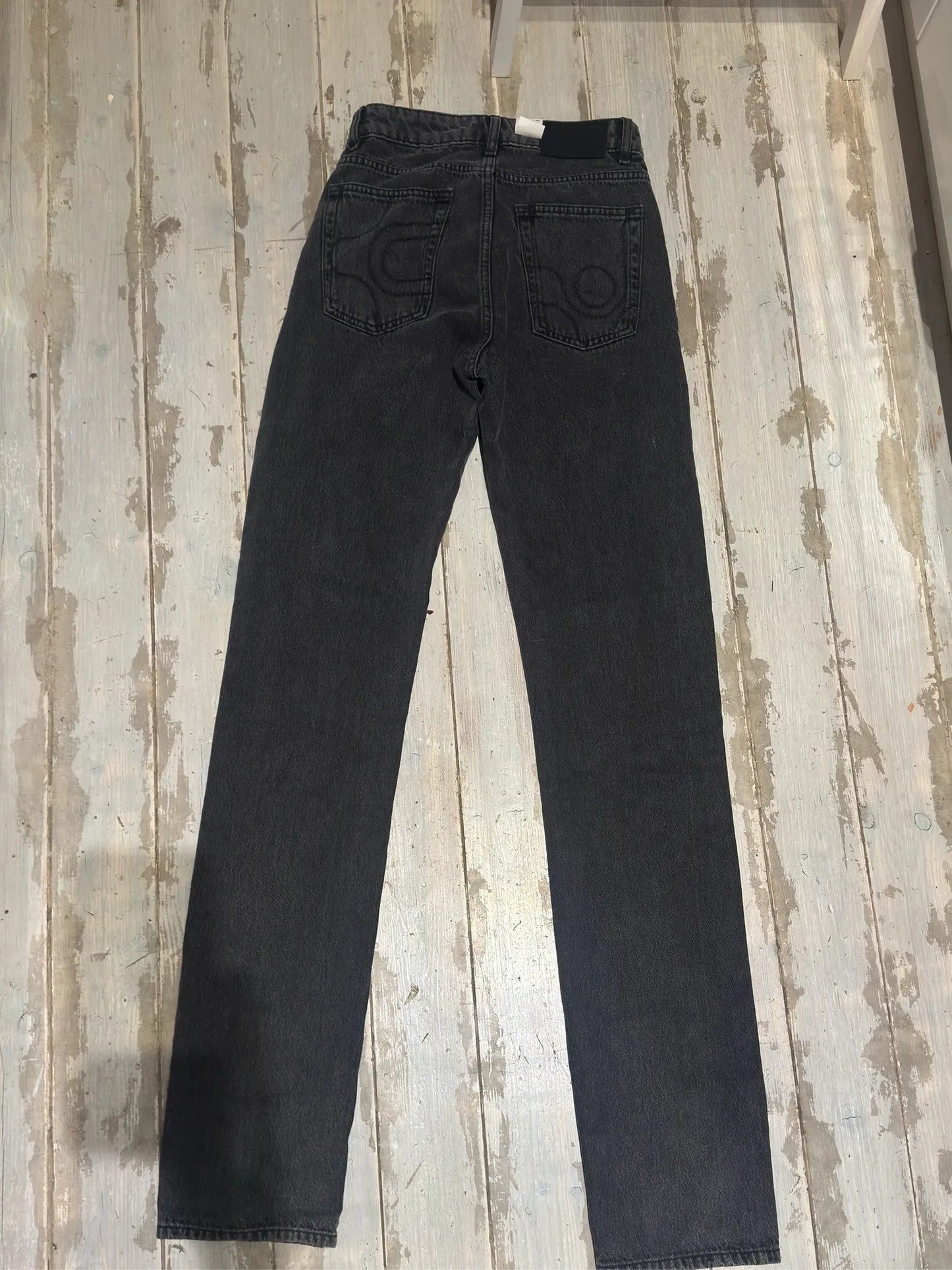 Eytys Orion Zip Stone Black Jeans