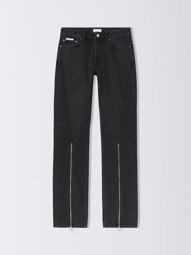 Eytys Orion Zip Stone Black Jeans