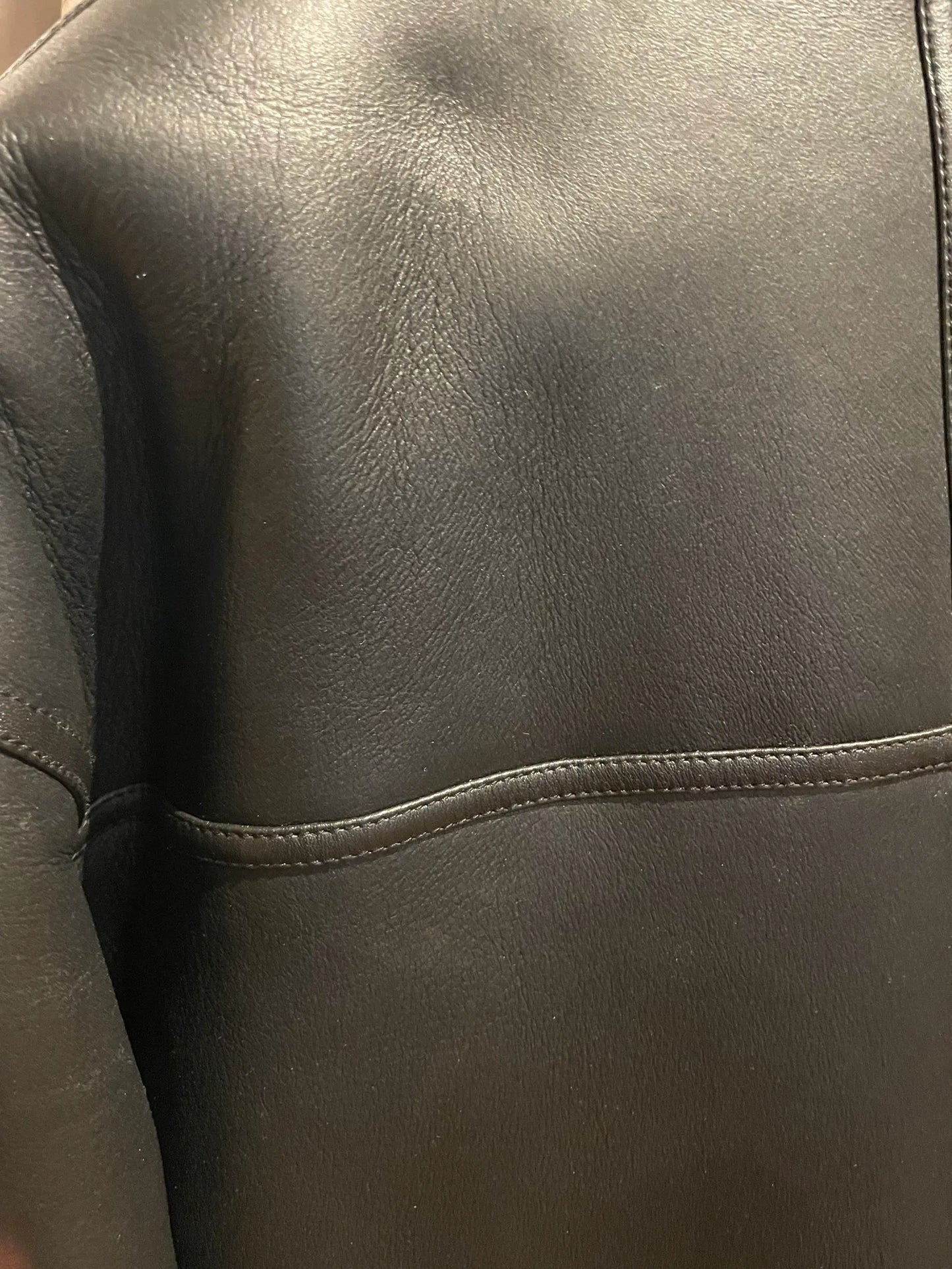 Toteme Signature Shealing Black Leather jacket