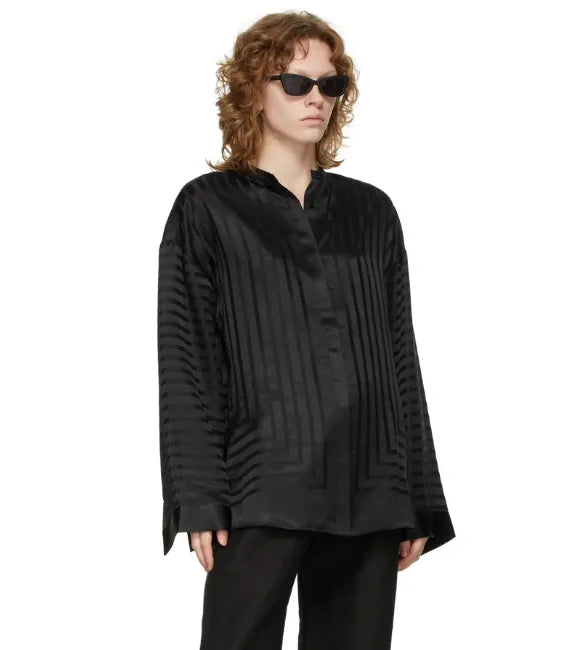 Toteme Monogram Silk Beach Blouse