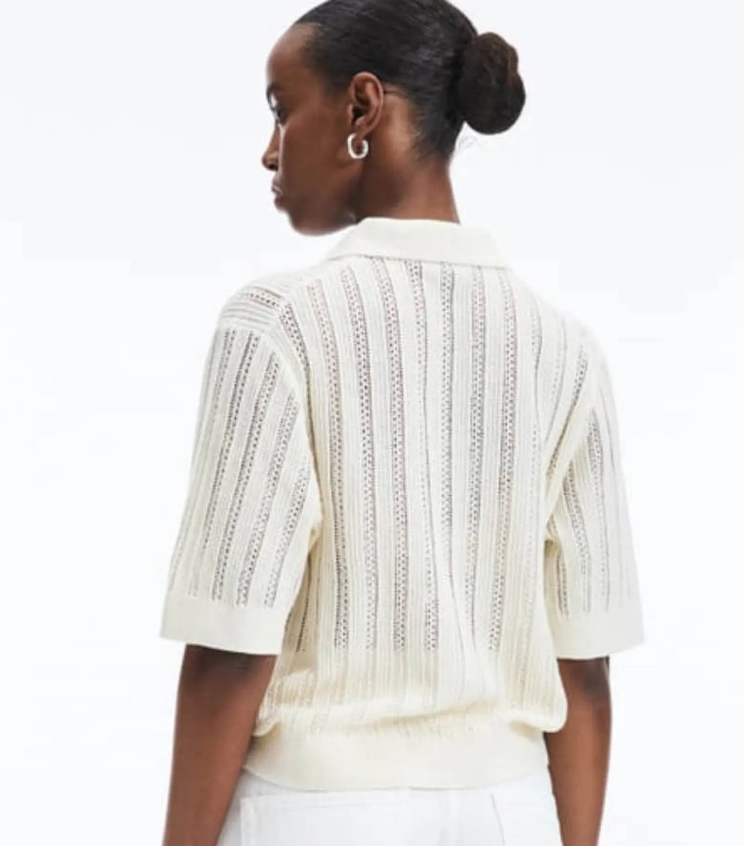 A Day's March Hazel Pointelle Polo Shirt
