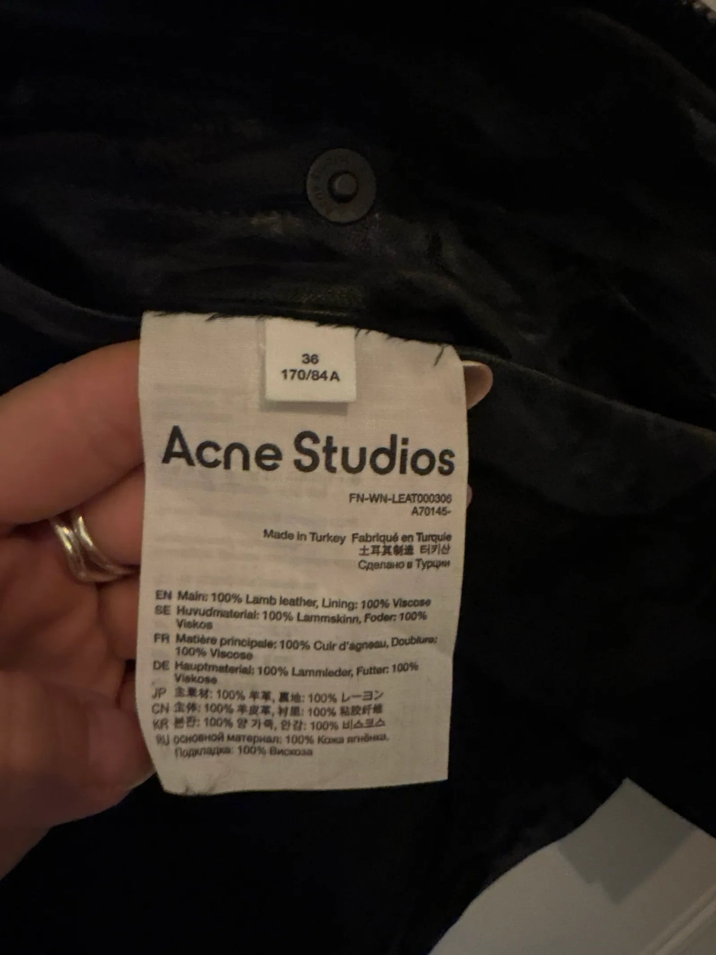 Acne Studios Lederjacke