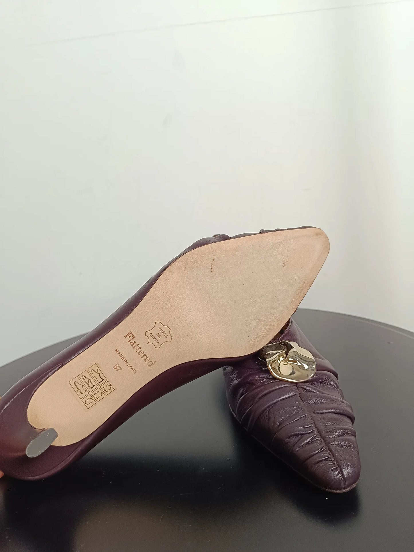 Flattered Tamara Burgundy Heels