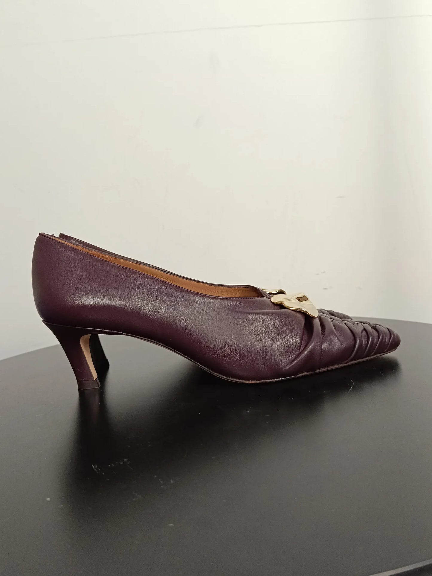 Flattered Tamara Burgundy Heels