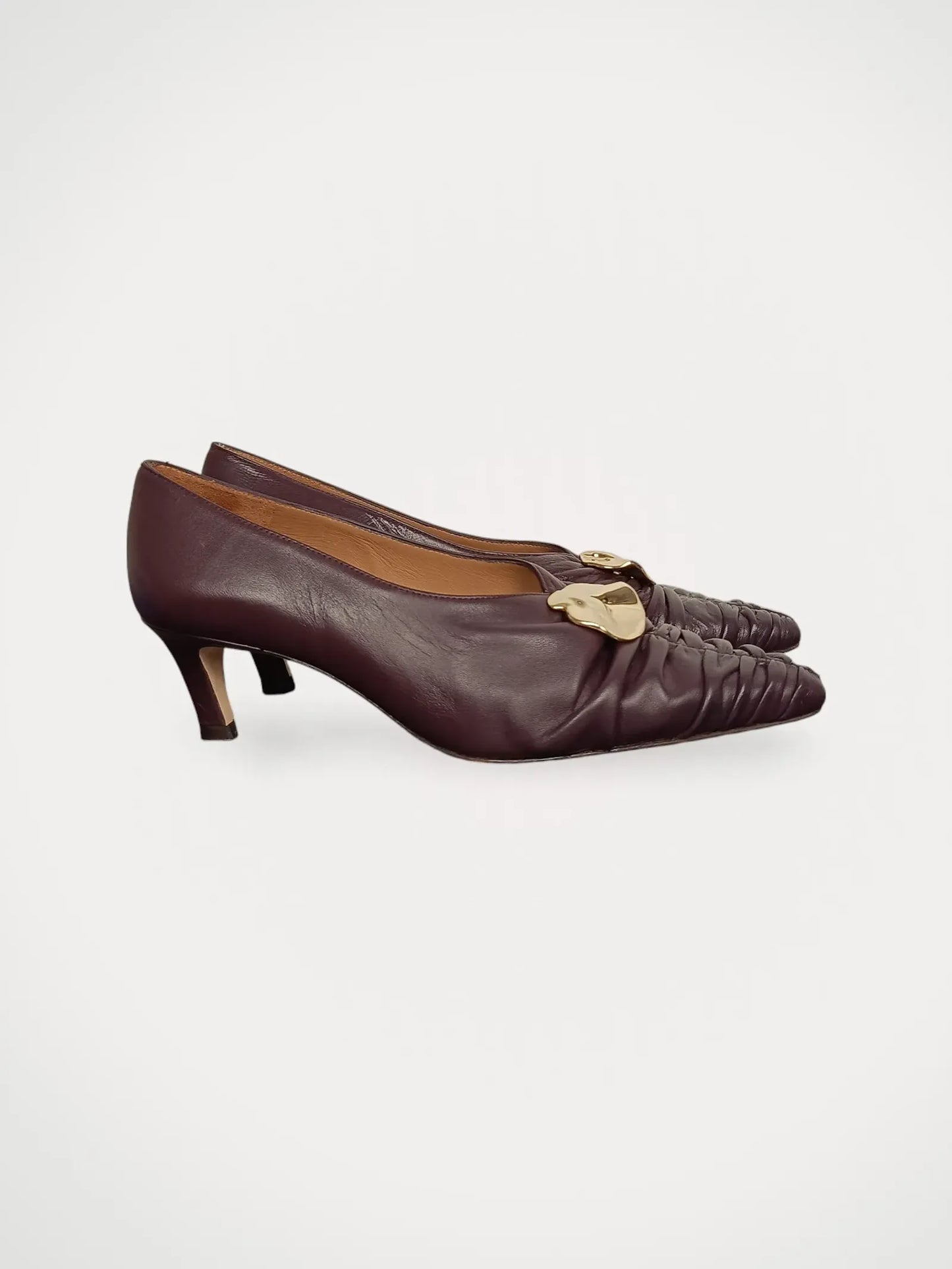 Flattered Tamara Burgundy Heels