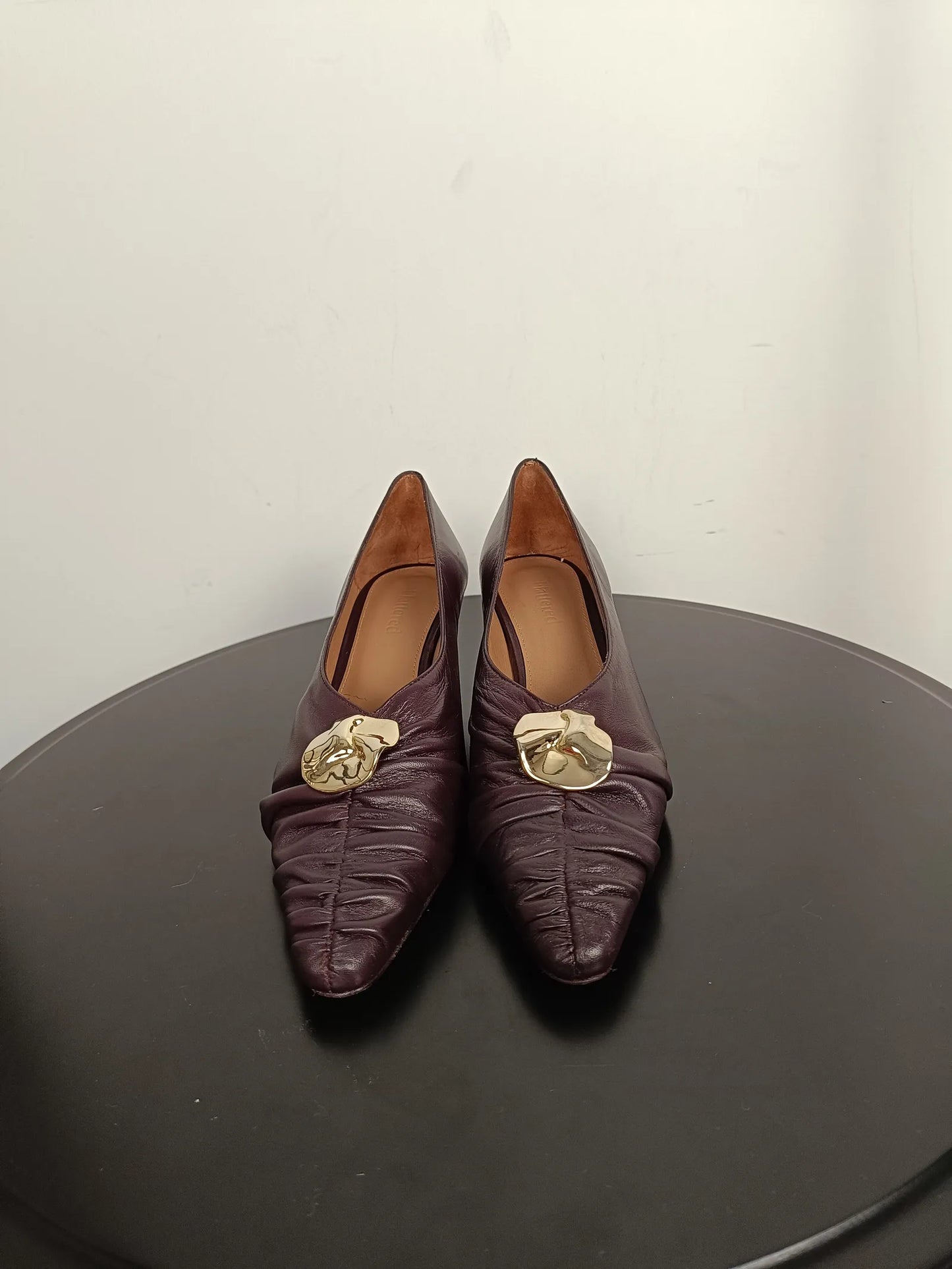 Flattered Tamara Burgundy Heels