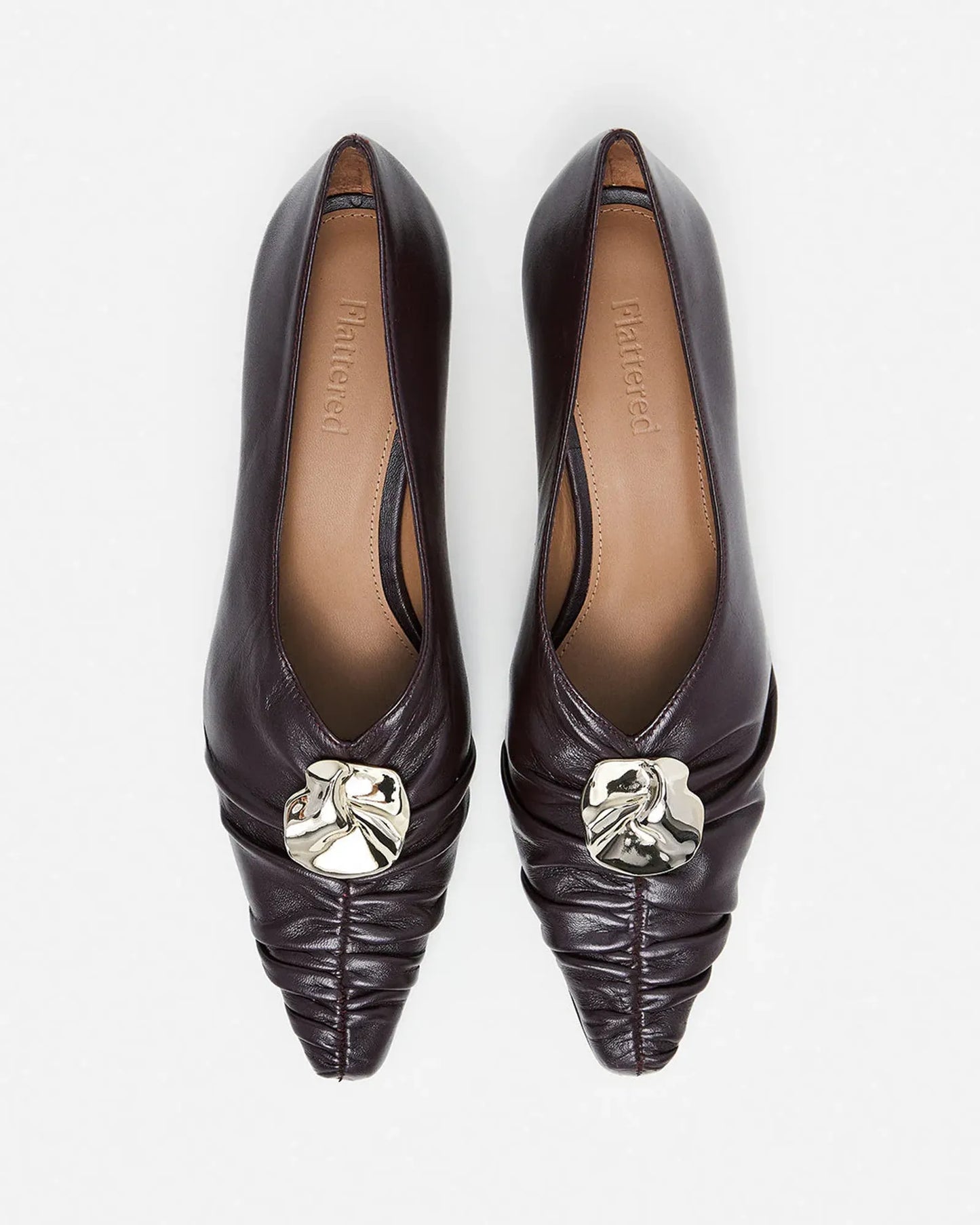 Flattered Tamara Burgundy Heels