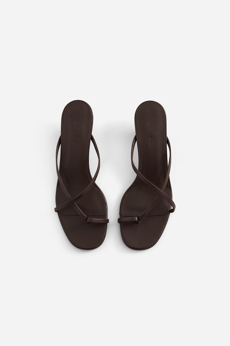 Teurn Studios Mika Low Brown Heels