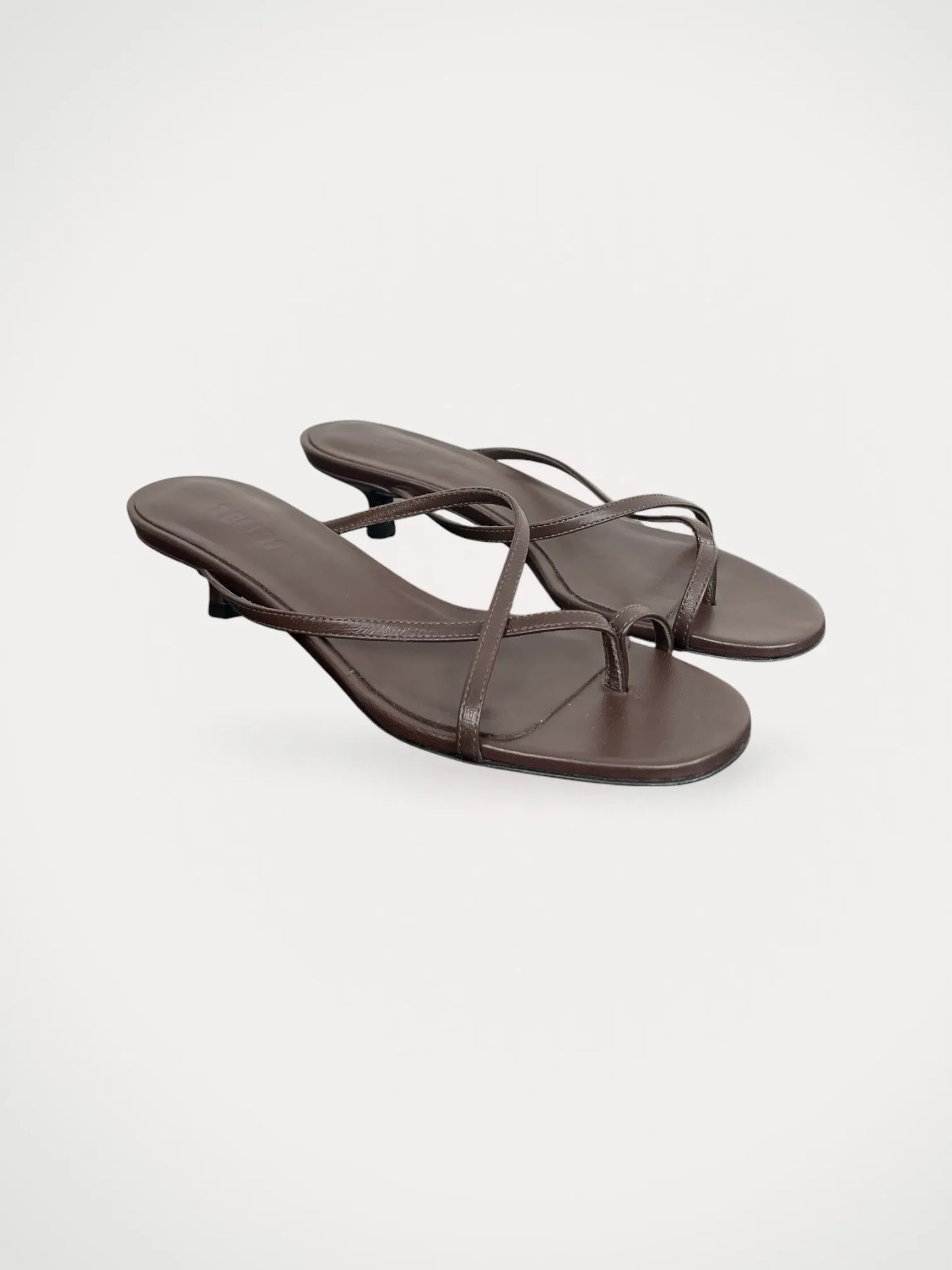 Teurn Studios Mika Low Brown Heels