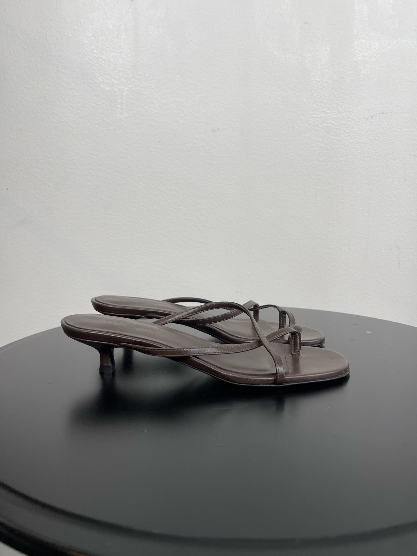 Teurn Studios Mika Low Brown Heels