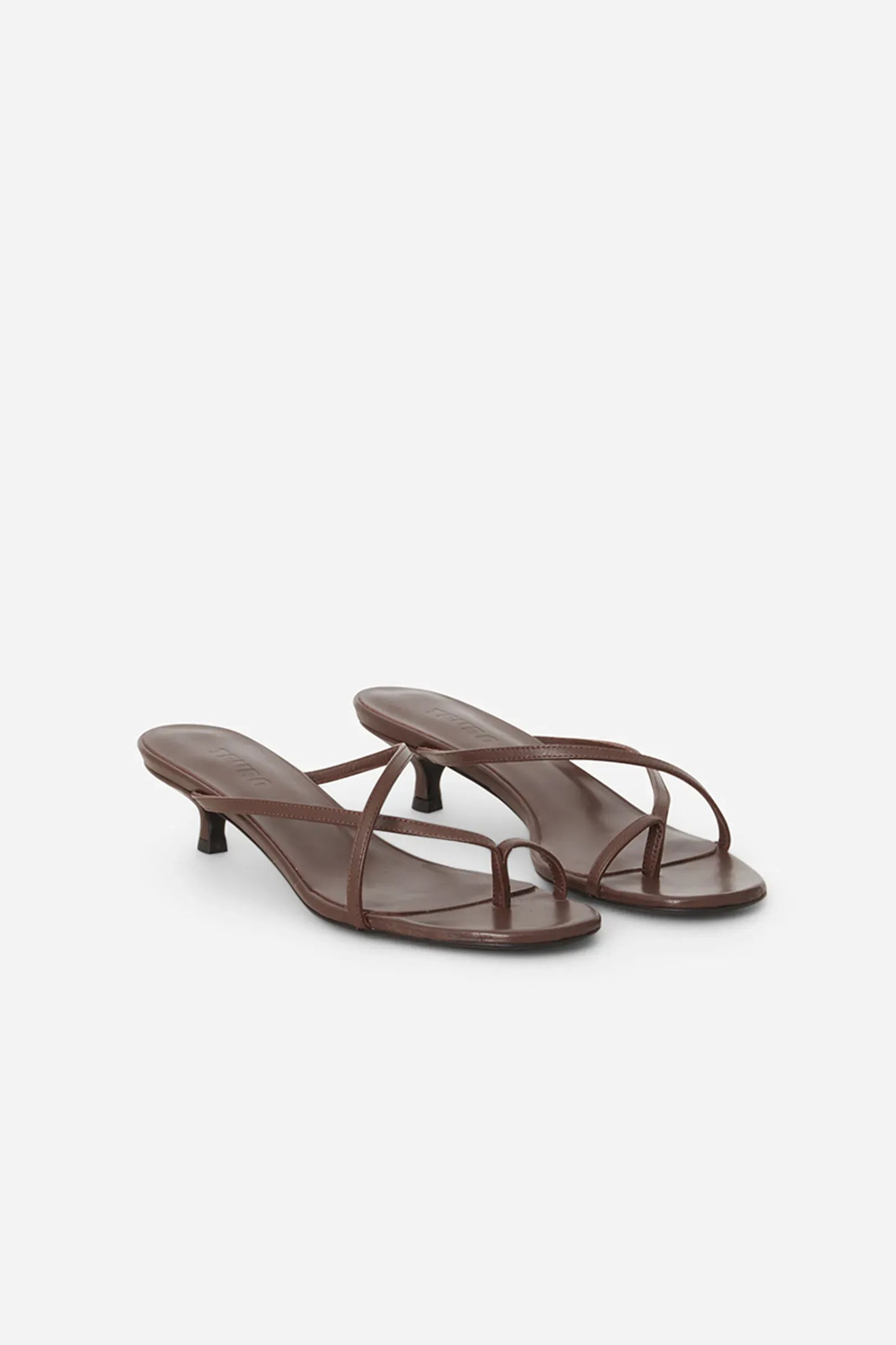 Teurn Studios Mika Low Brown Heels