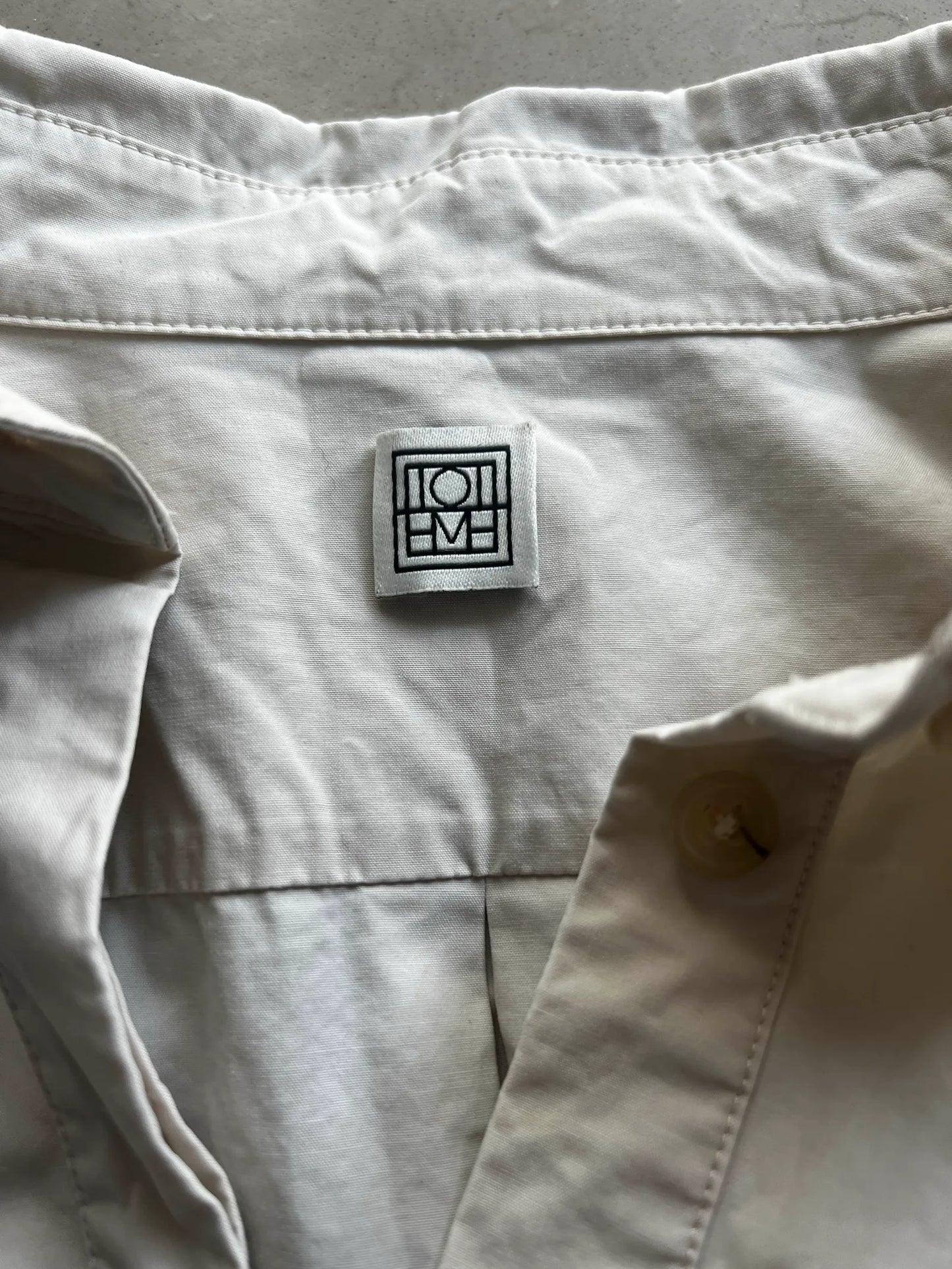 Toteme Cropped Cotton Poplin & Drawstring Set