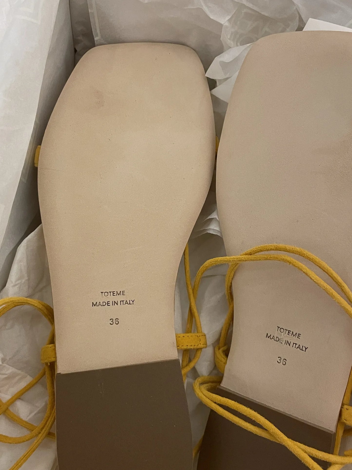 Toteme Suede Tie Sandals