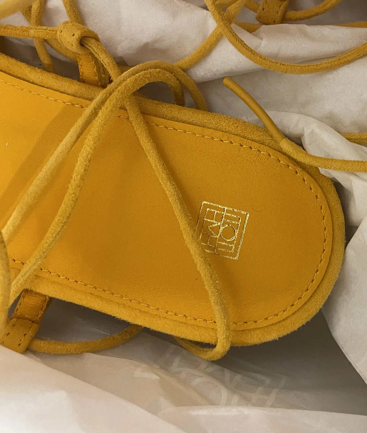 Toteme Suede Tie Sandals