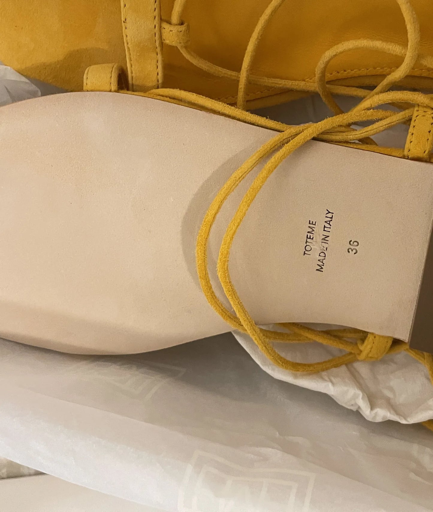 Toteme Suede Tie Sandals