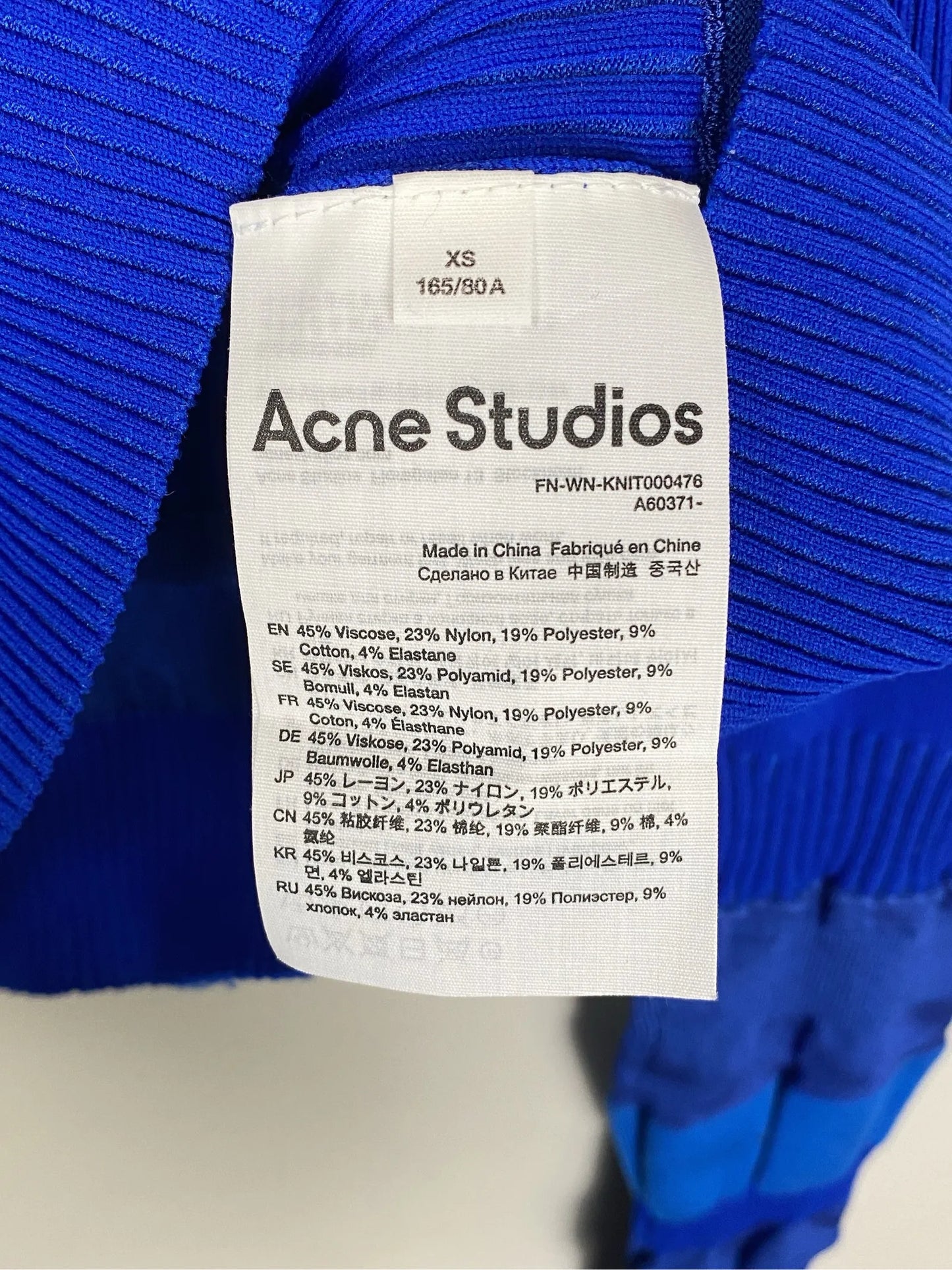 Acne Studios Mixed Ribbed High Neck Hoodie Turtleneck