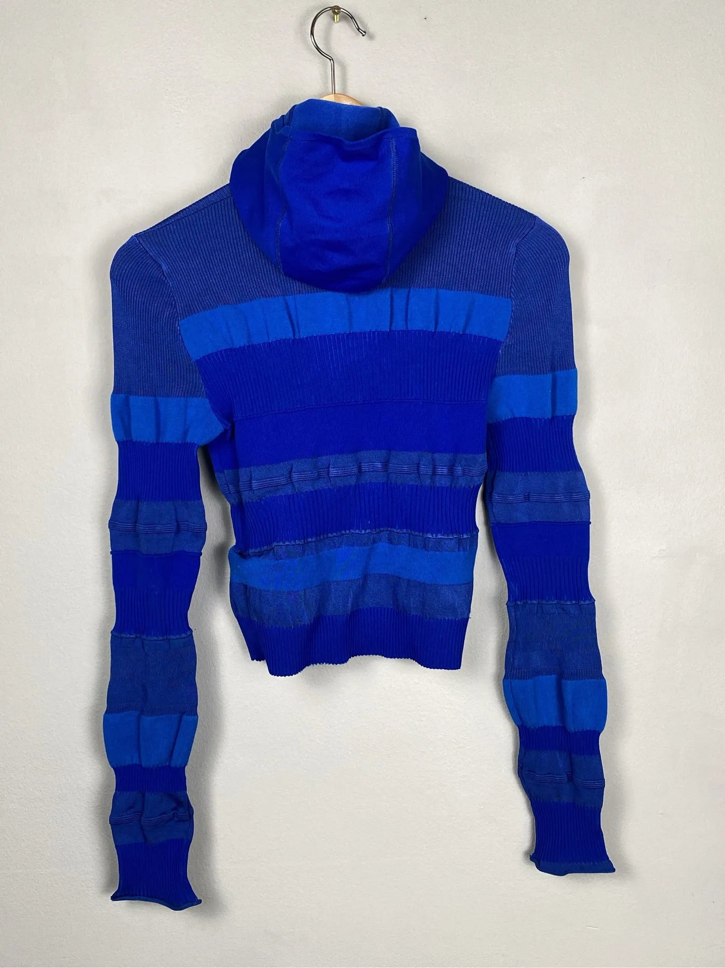 Acne Studios Mixed Ribbed High Neck Hoodie Turtleneck