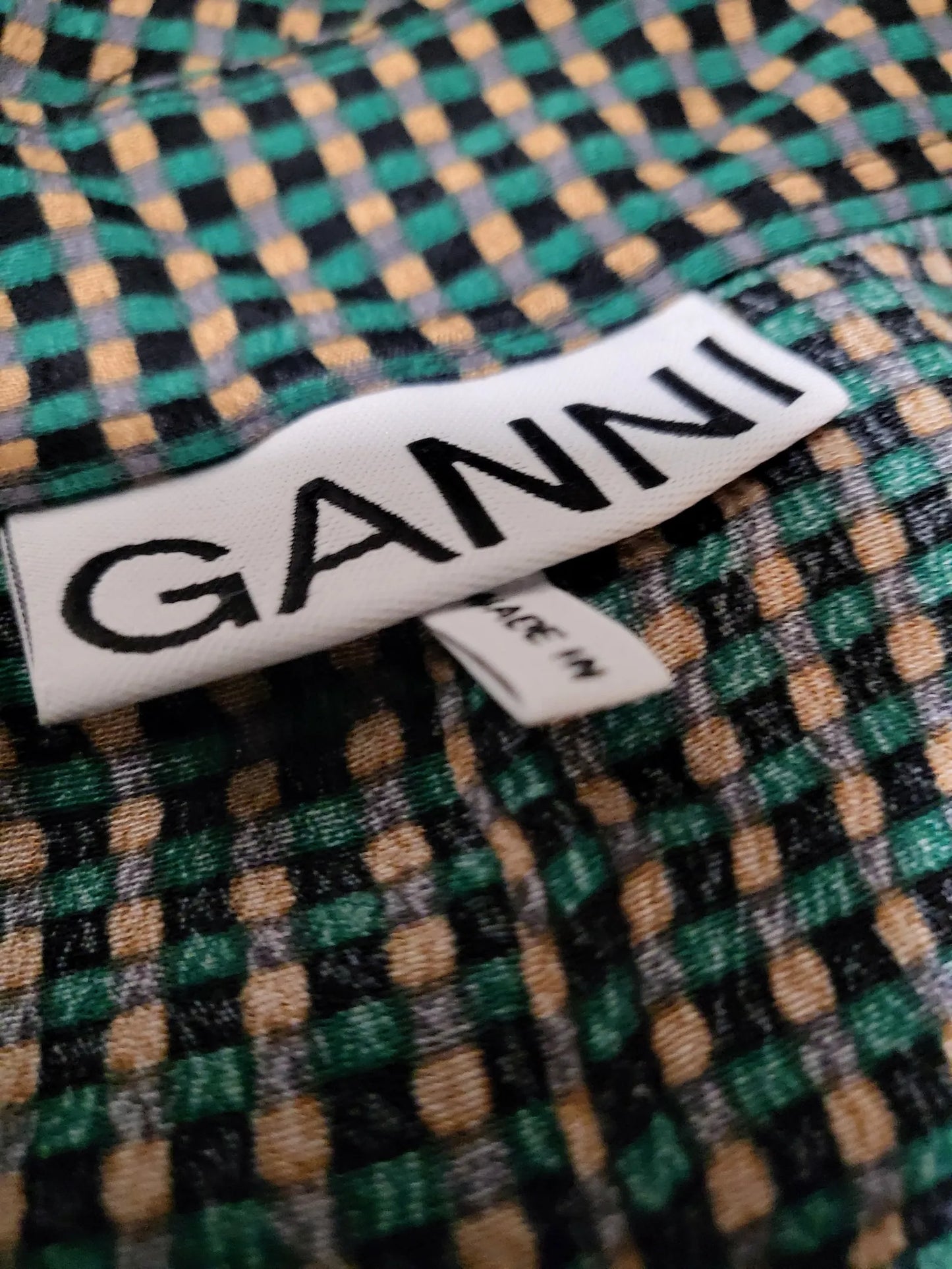 Ganni Gingham Skirt