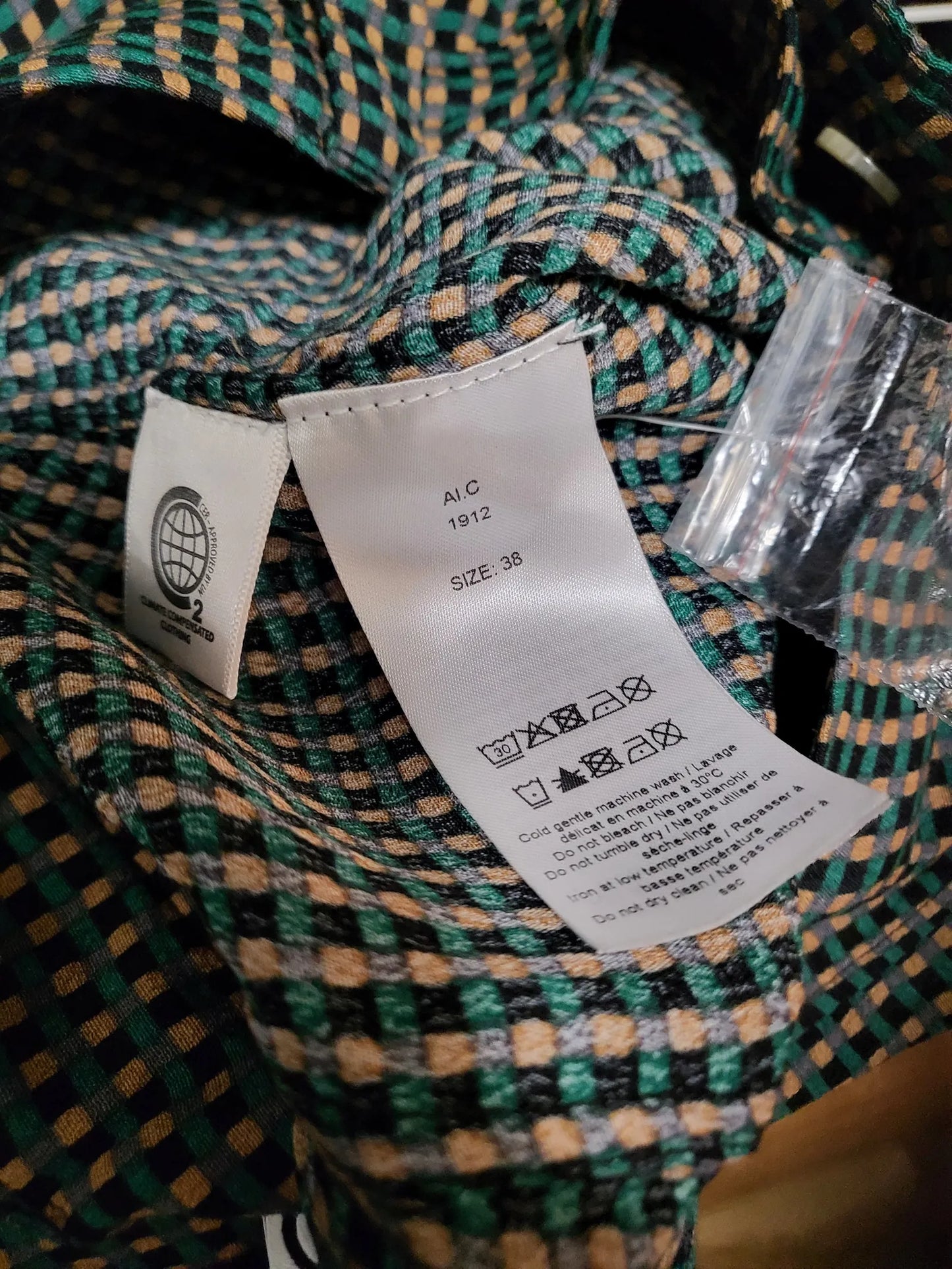 Ganni Gingham Skirt