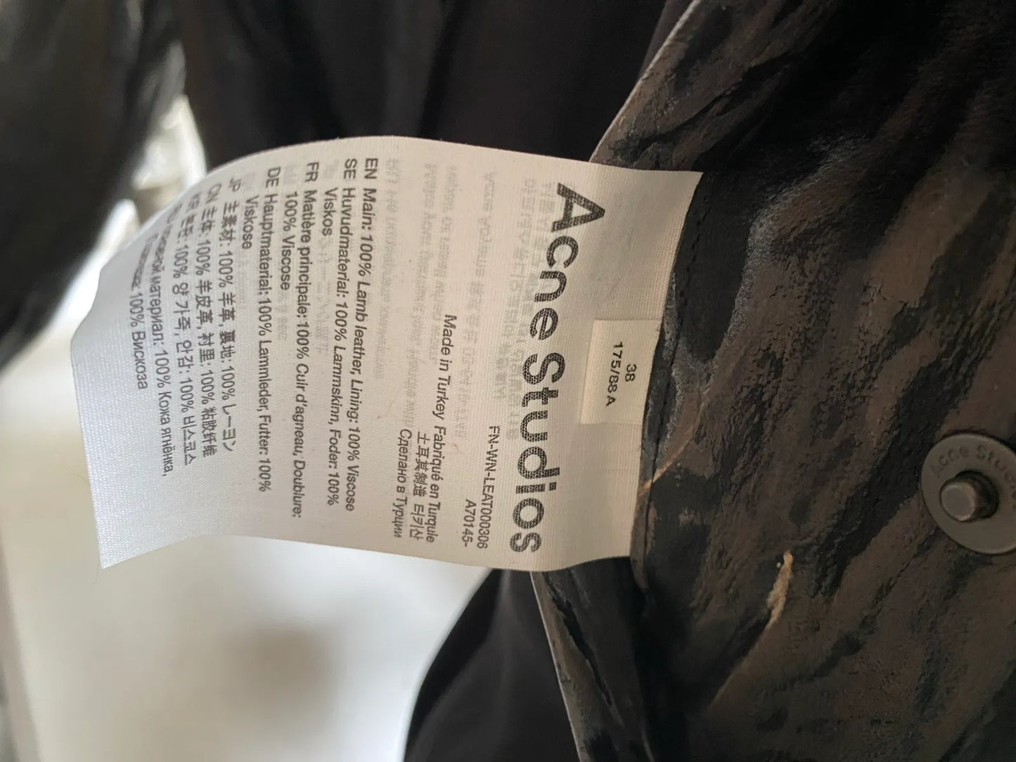 Acne Studios Runway Lederjacke