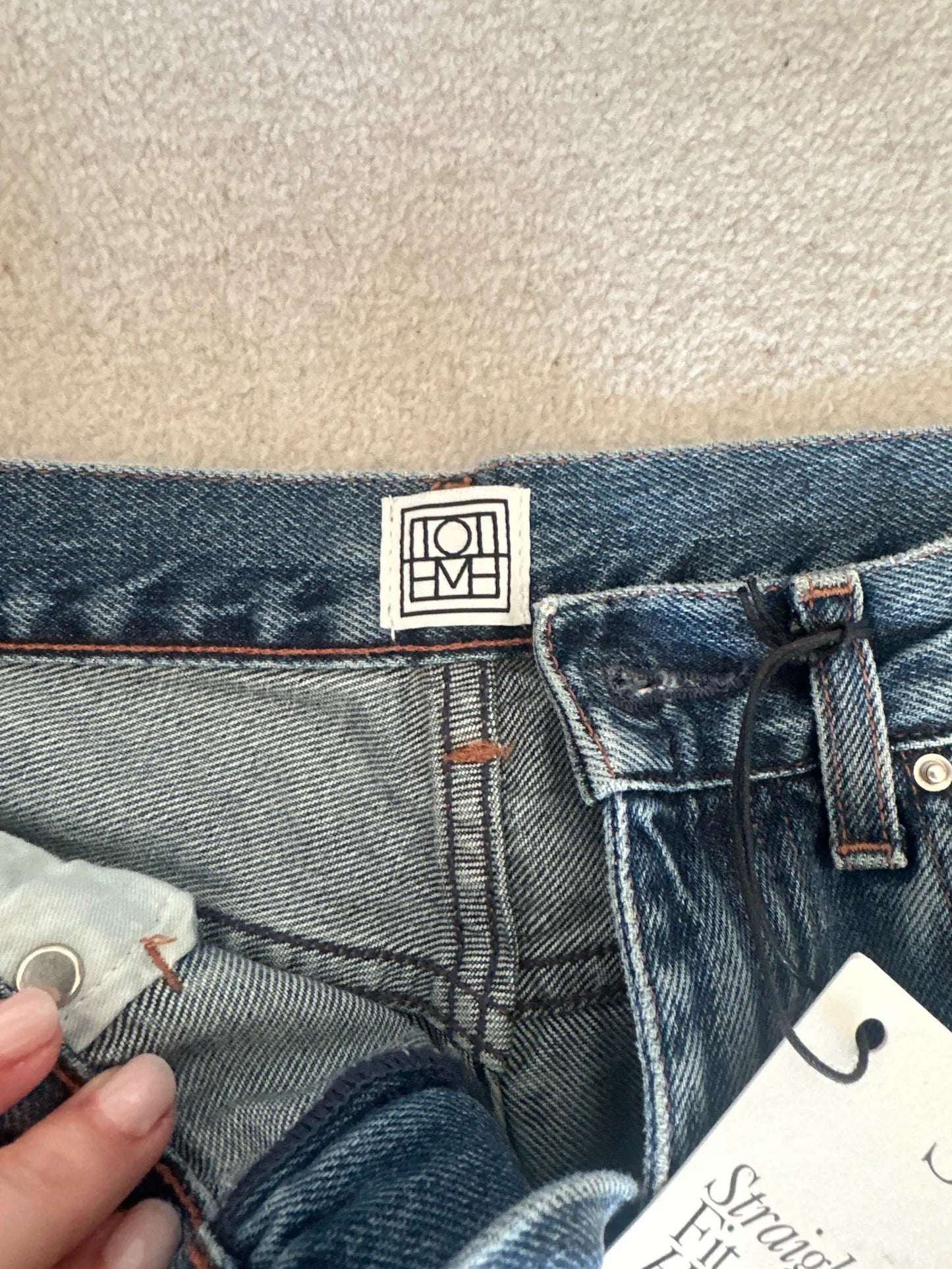 Toteme Studio Straight Fir High Waist Jeans